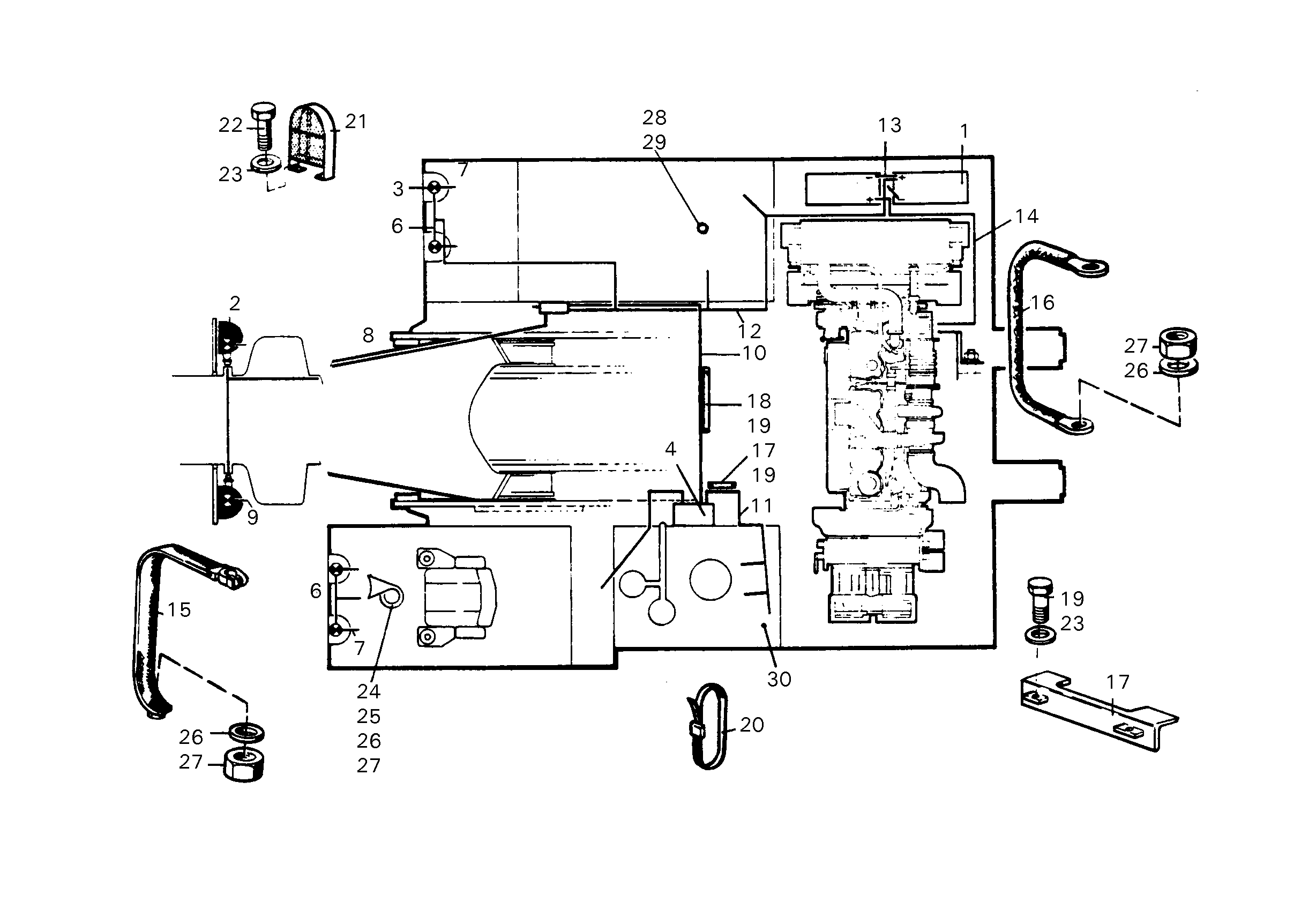 ПРОЖЕКТОР 6000830 LIEBHERR