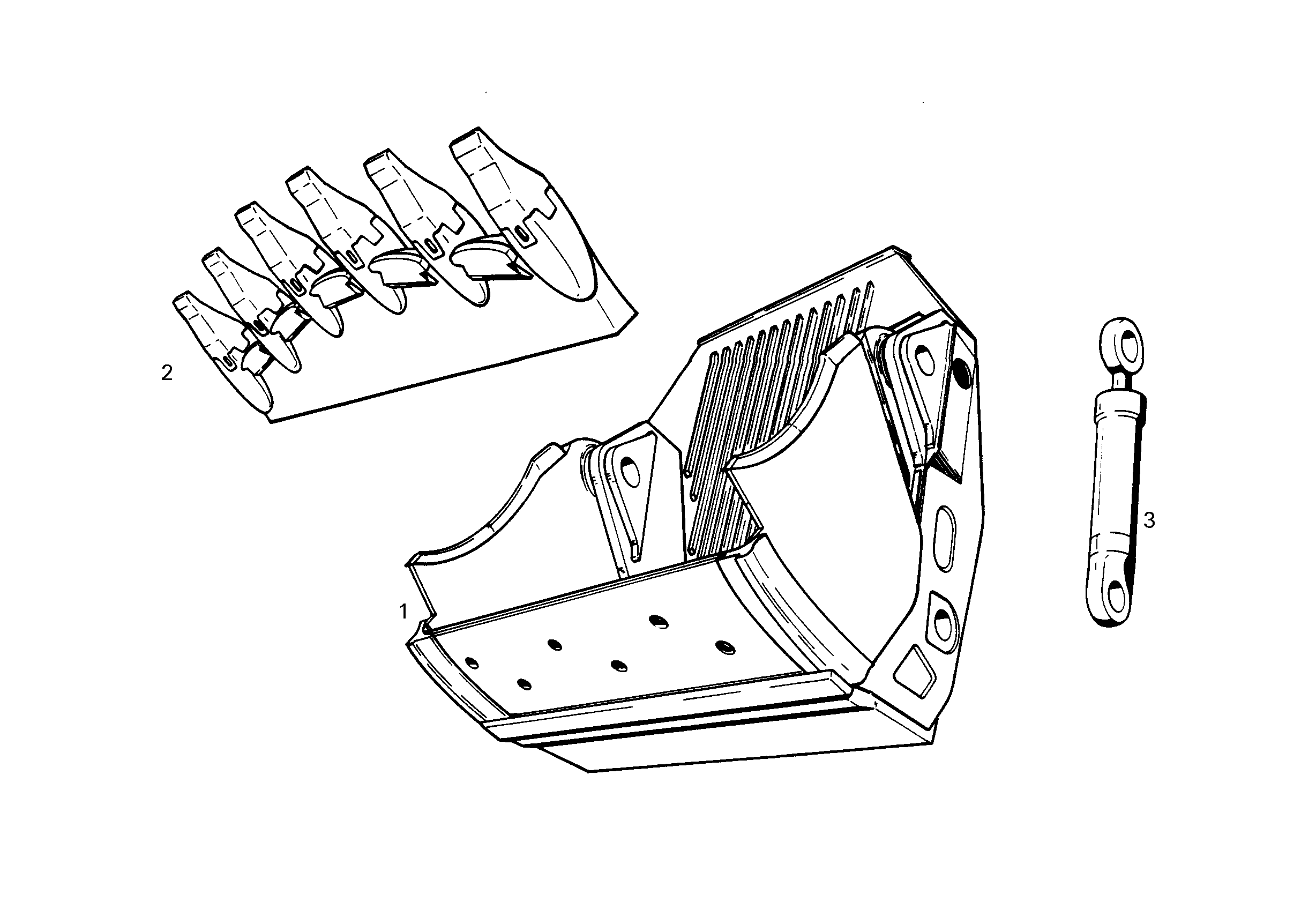 КОВШ ОТКИДНОЙ ГОРНОЙ ПОРОДЫ 9561835 LIEBHERR