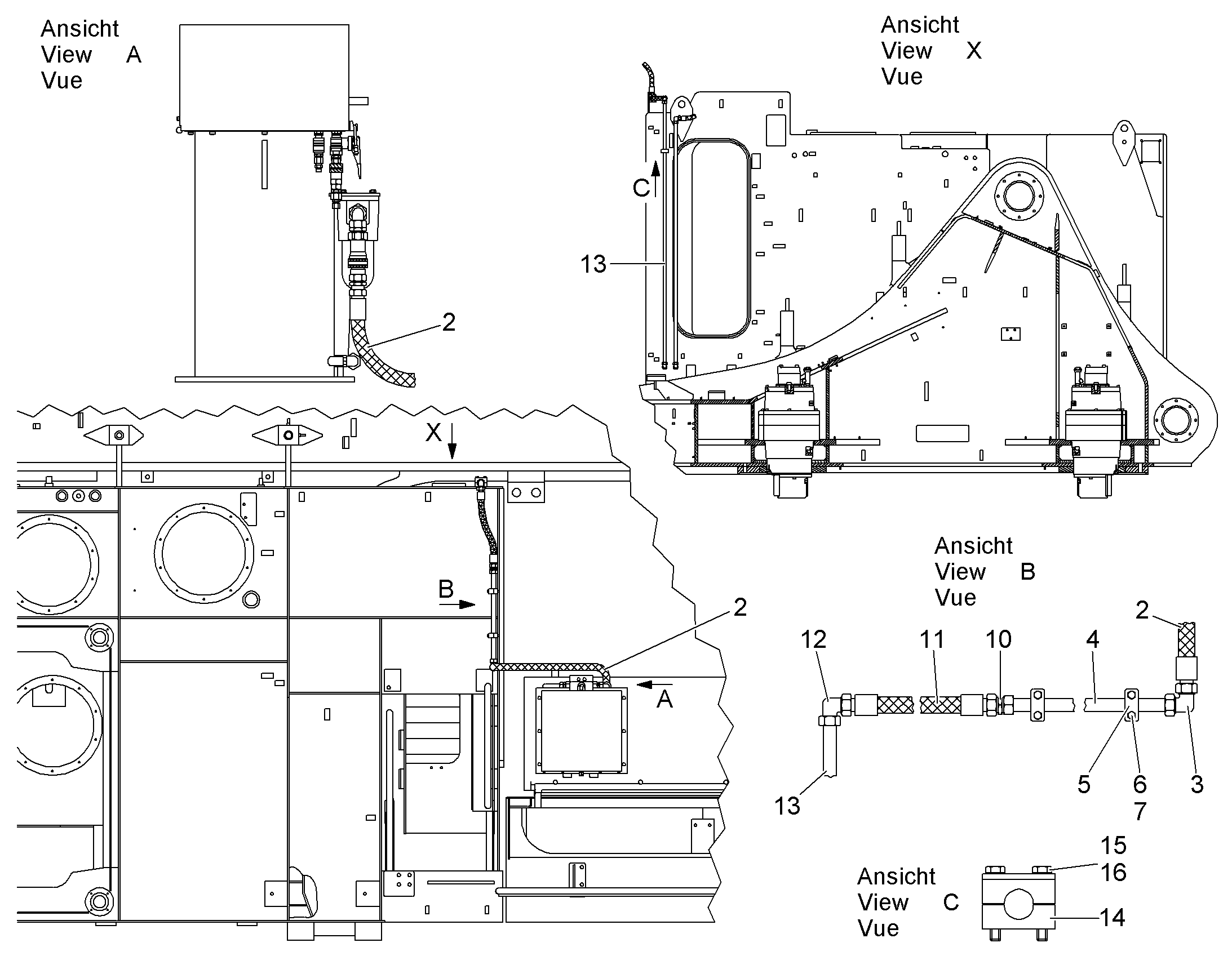 ШЛАНГ 25X900 10000786 LIEBHERR