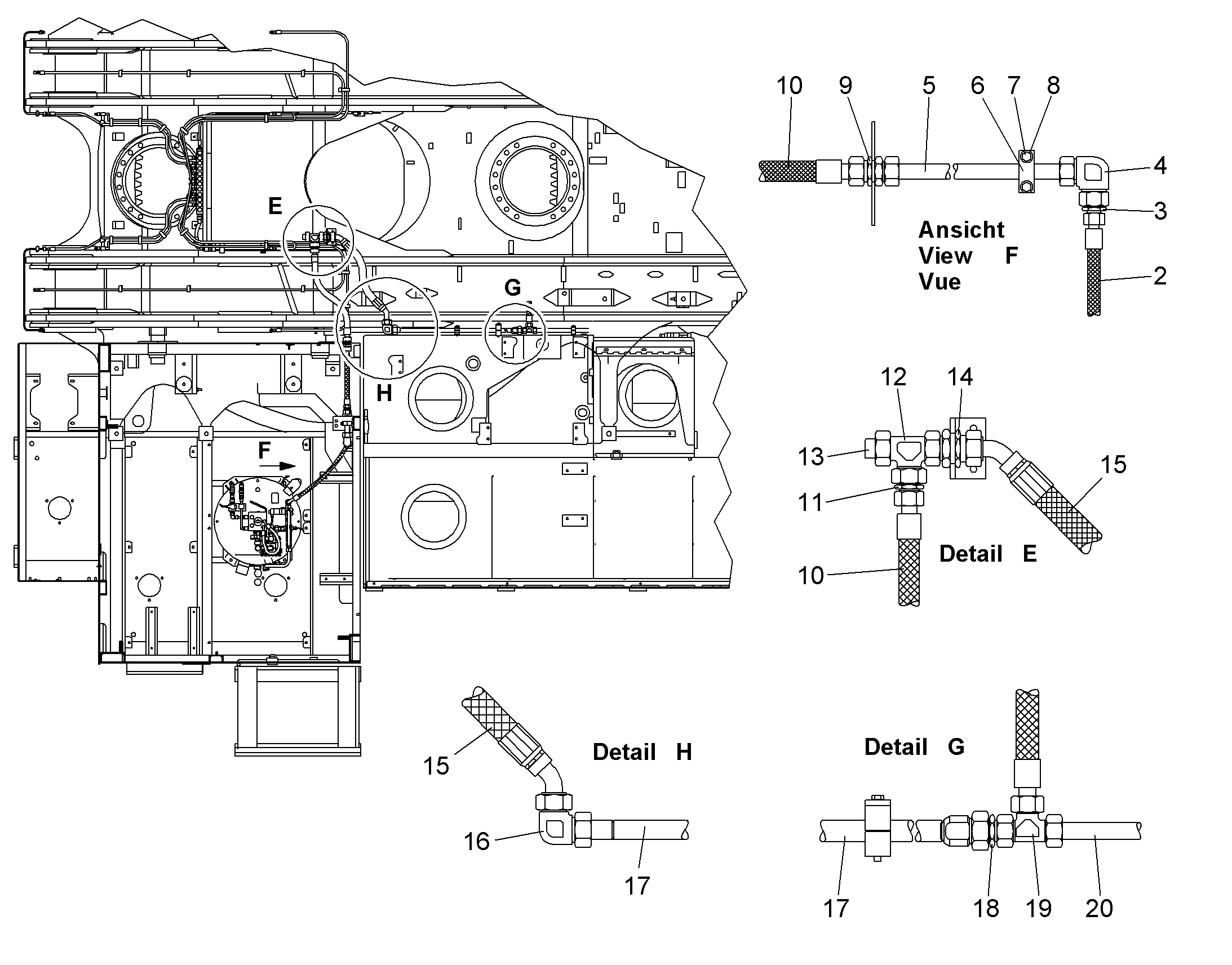 ТРУБА 10054567 LIEBHERR