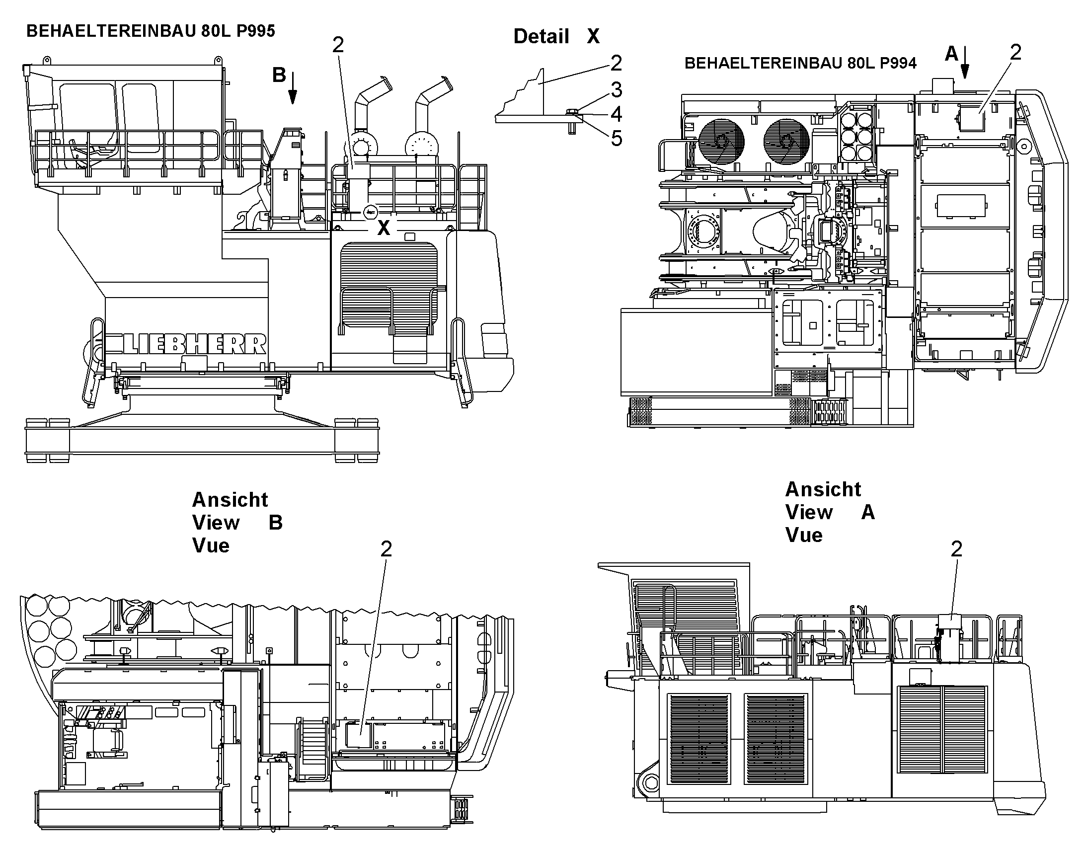 КОНТЕЙНЕР 80L 10290858 LIEBHERR