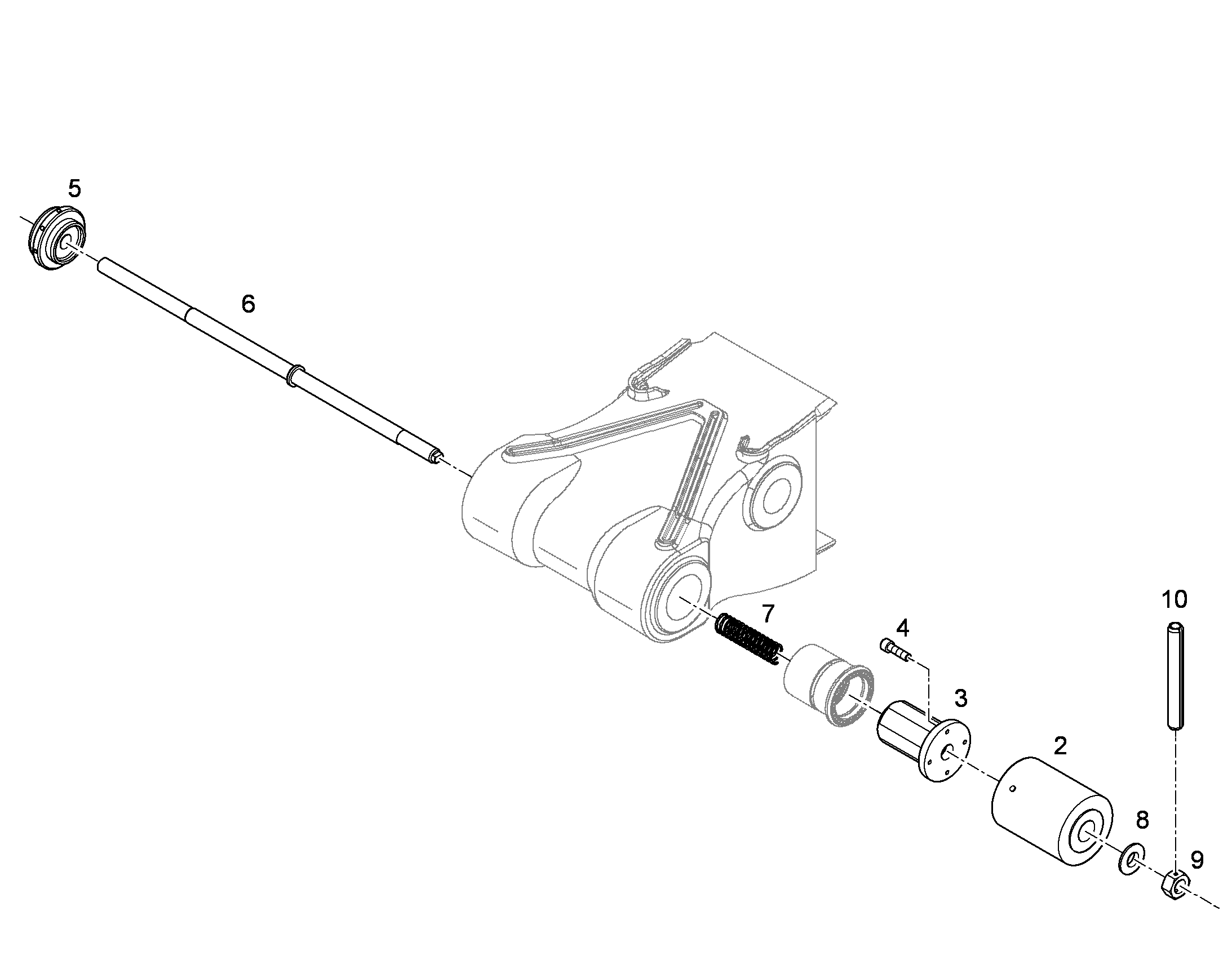 ШЕСТИГРАННАЯ ГАЙКА M48 4115026 LIEBHERR