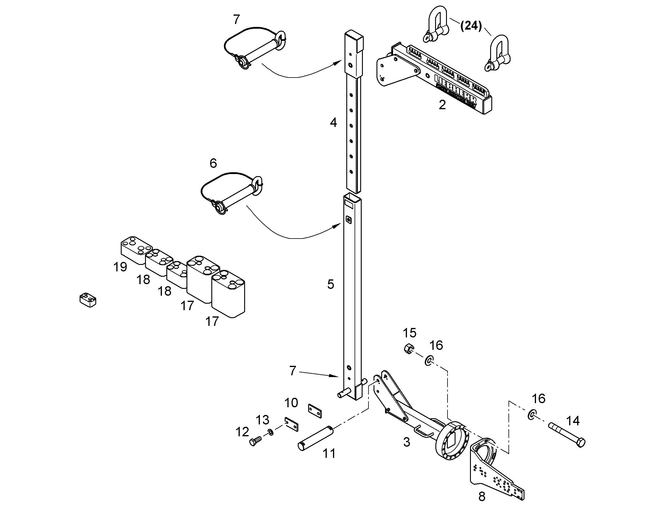 МЕТАЛЛОКОНСТРУКЦИЯ 10385361 LIEBHERR