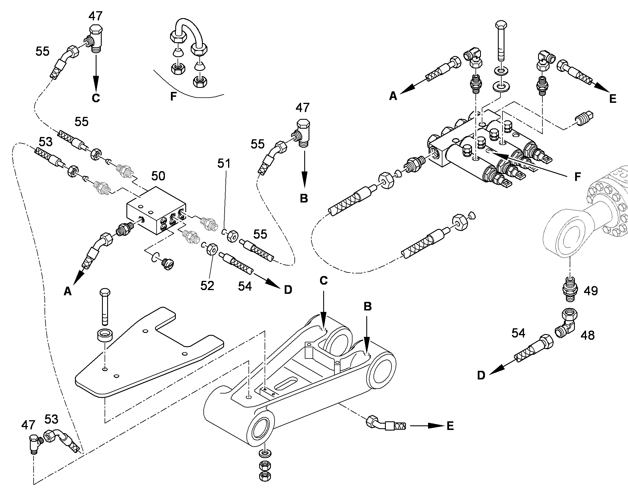 ШЛАНГ МАСЛЯНЫЙ 5X280 5614975 LIEBHERR