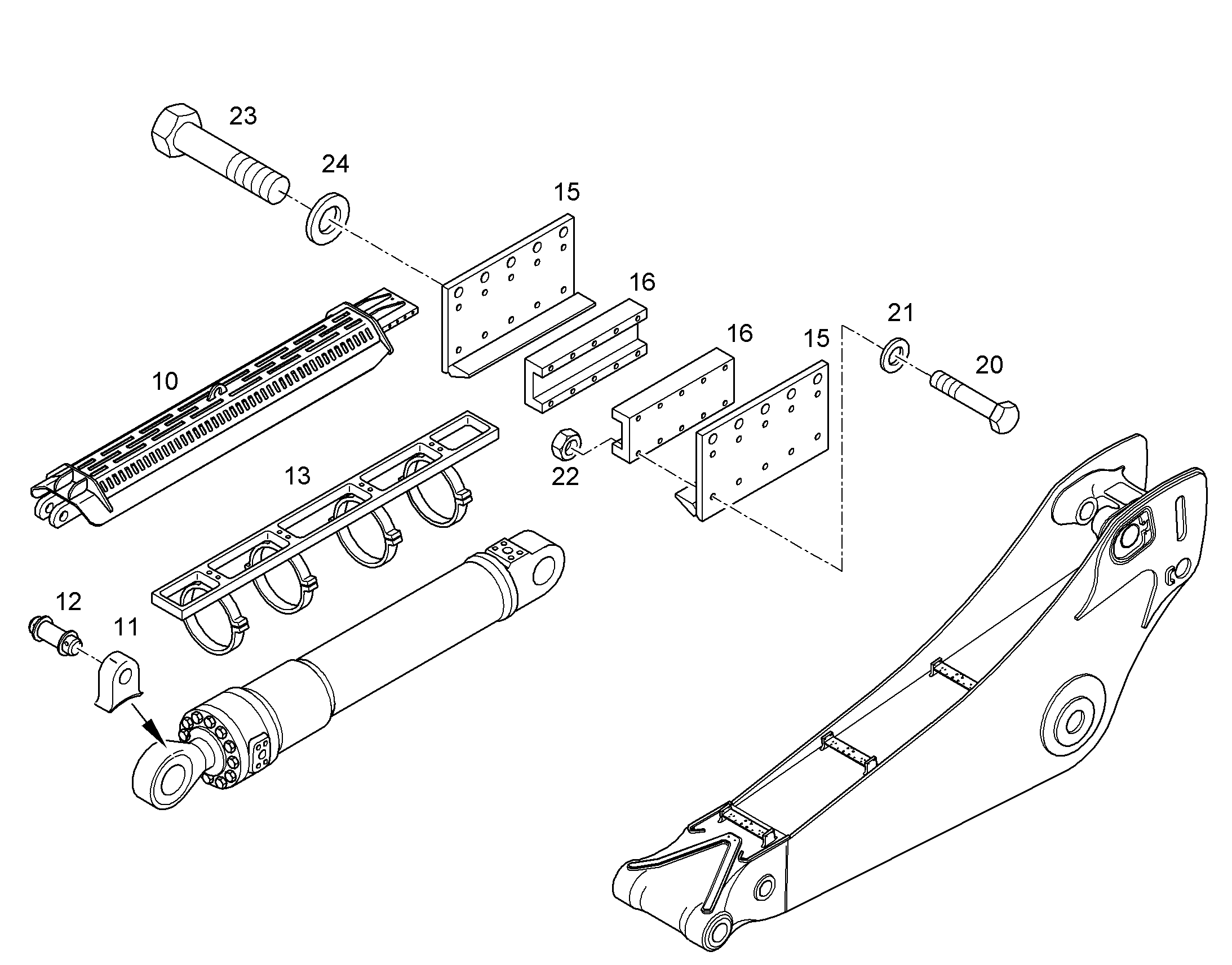 ШЕСТИГРАННАЯ ГАЙКА M8 10430416 LIEBHERR