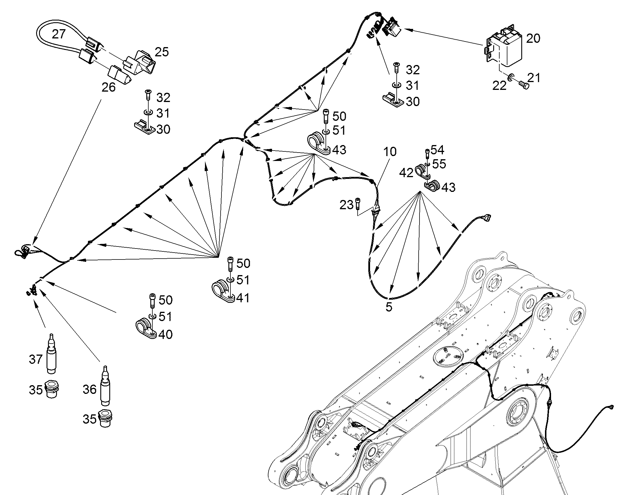 ПЕРЕКЛЮЧАТЕЛЬ СО ШТЕК.БЕСКОНТ 10376401 LIEBHERR