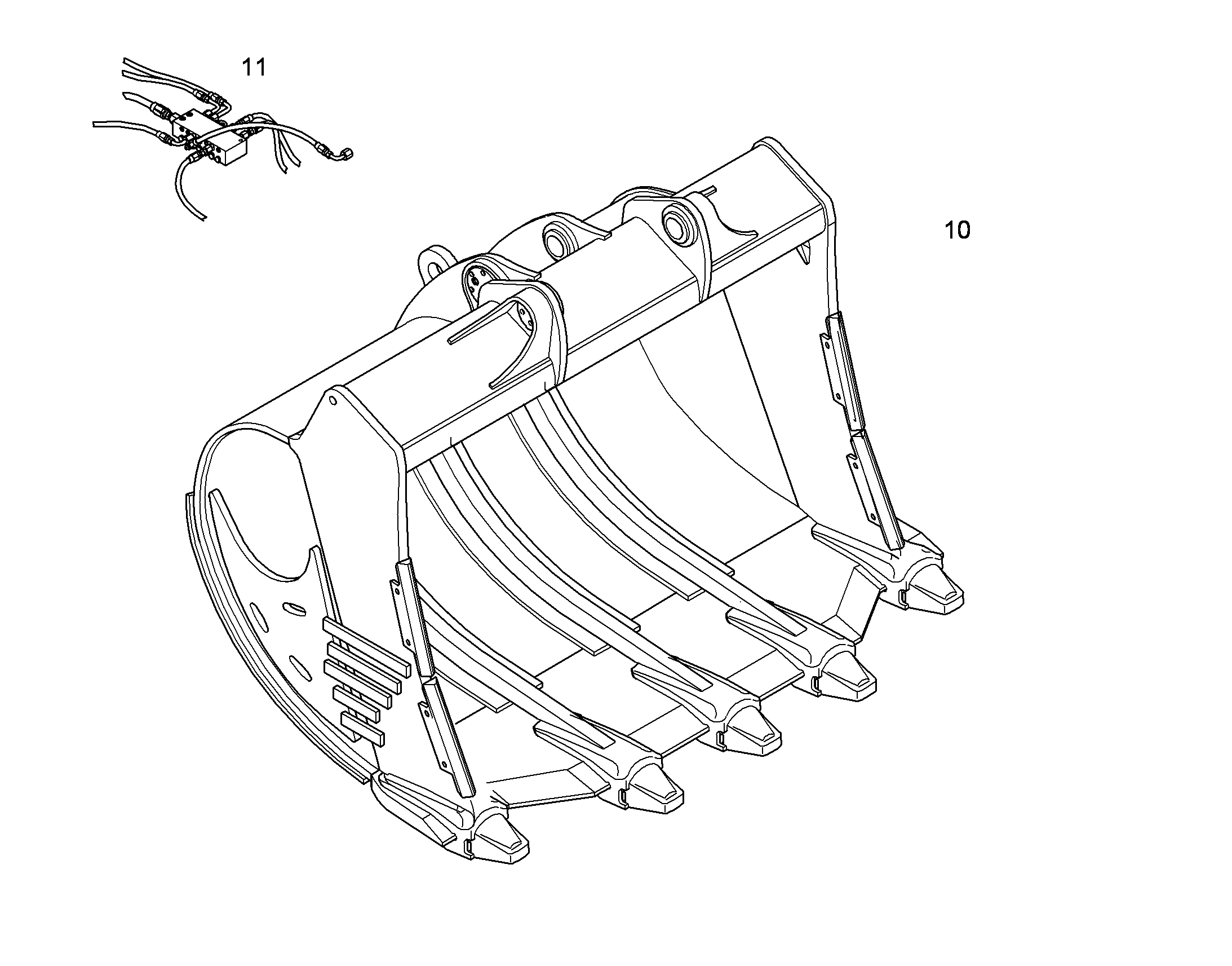 ЛОПАТА ОБРАТНАЯ HDV 10393445 LIEBHERR