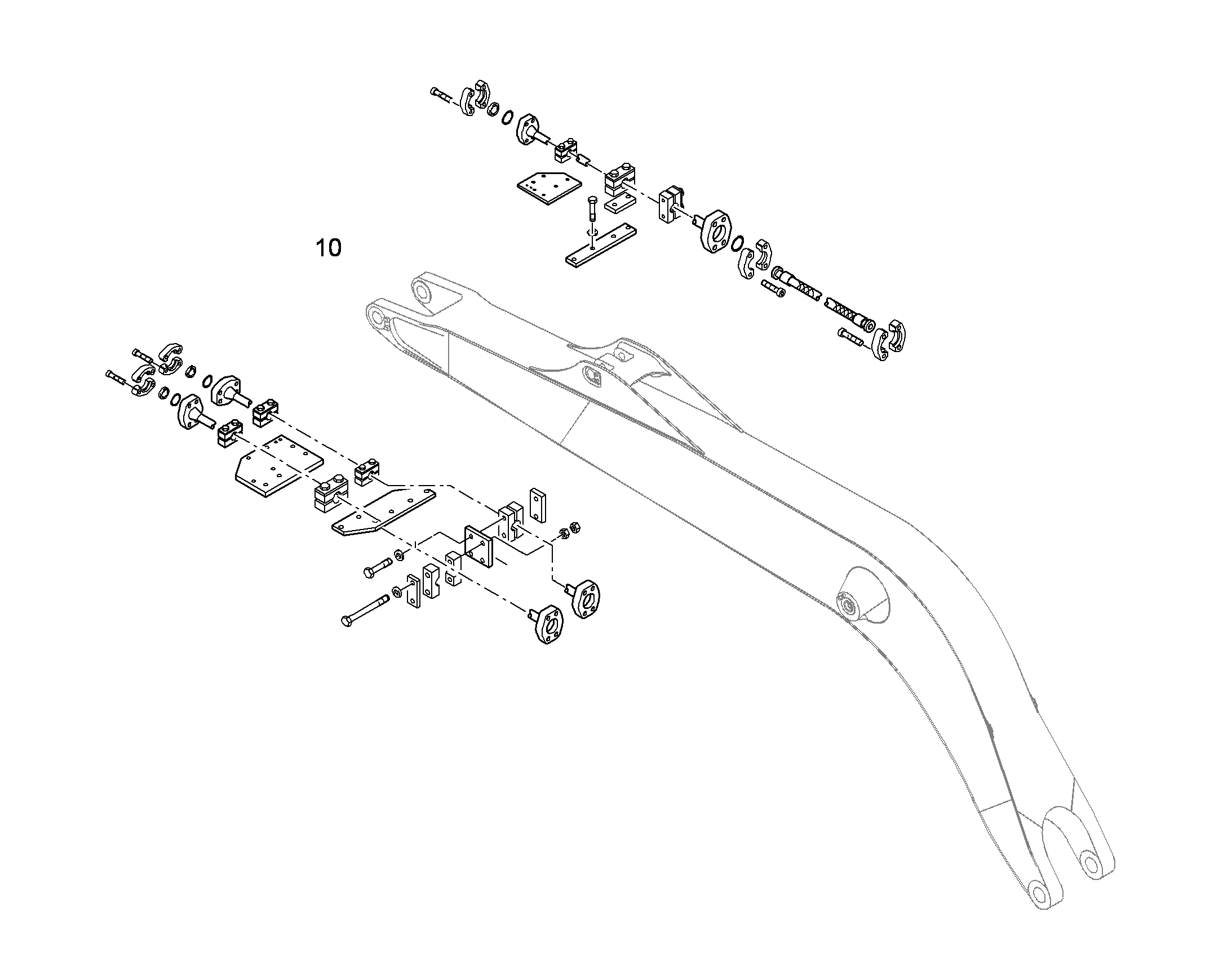ПРОВОДКА МОНТАЖ AHS 10384414 LIEBHERR