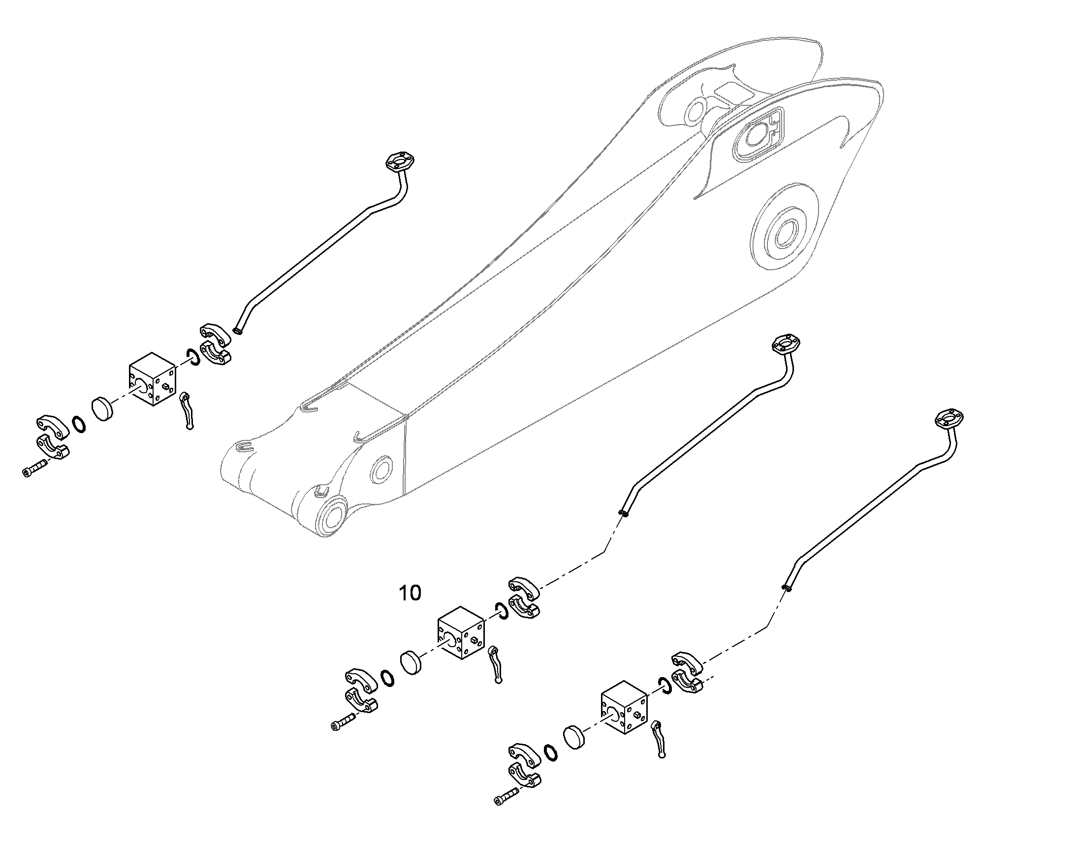 ПРОВОДКА МОНТАЖ AHS 10384506 LIEBHERR