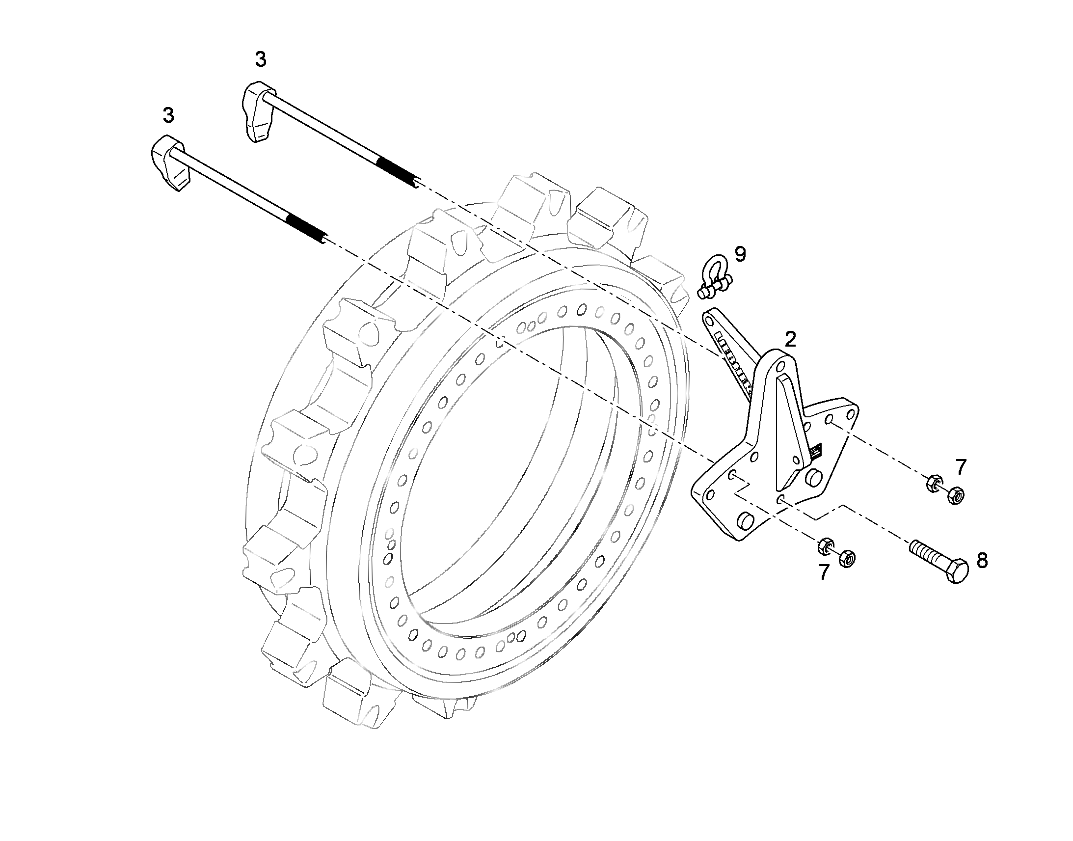 МЕТАЛЛОКОНСТРУКЦИЯ 10389780 LIEBHERR