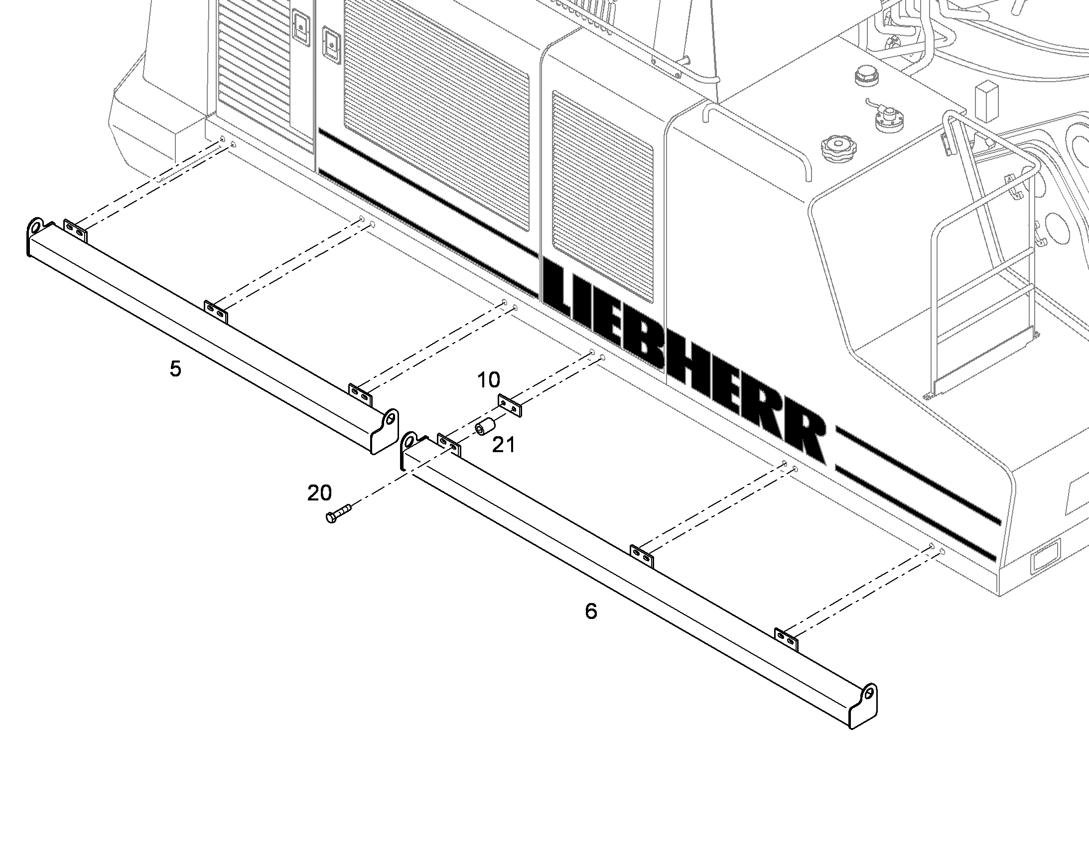 БАМПЕР 10389167 LIEBHERR