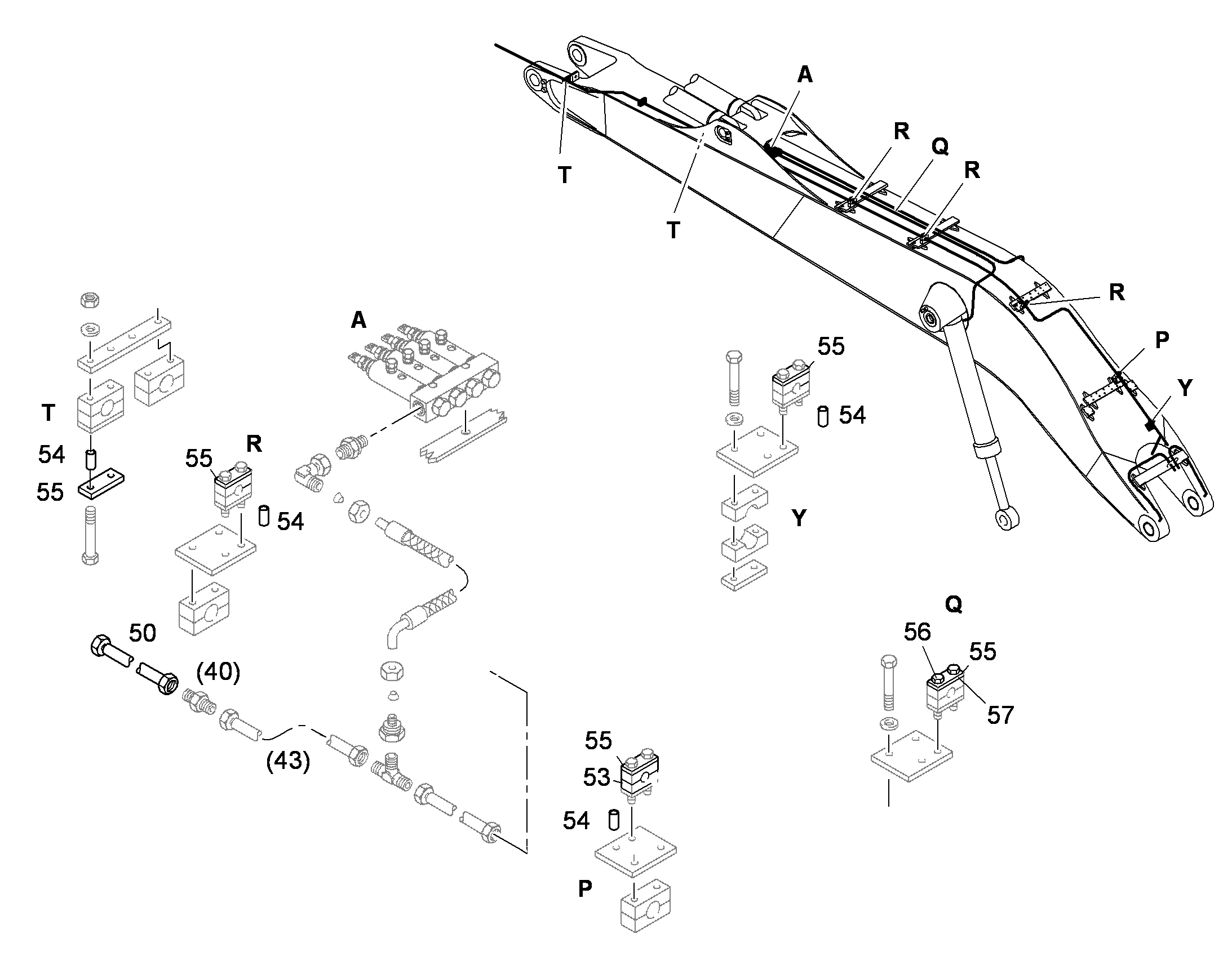 СМАЗОЧНАЯ ЛИНИЯ ДЛЯMОНОБЛОКА 10375786 LIEBHERR