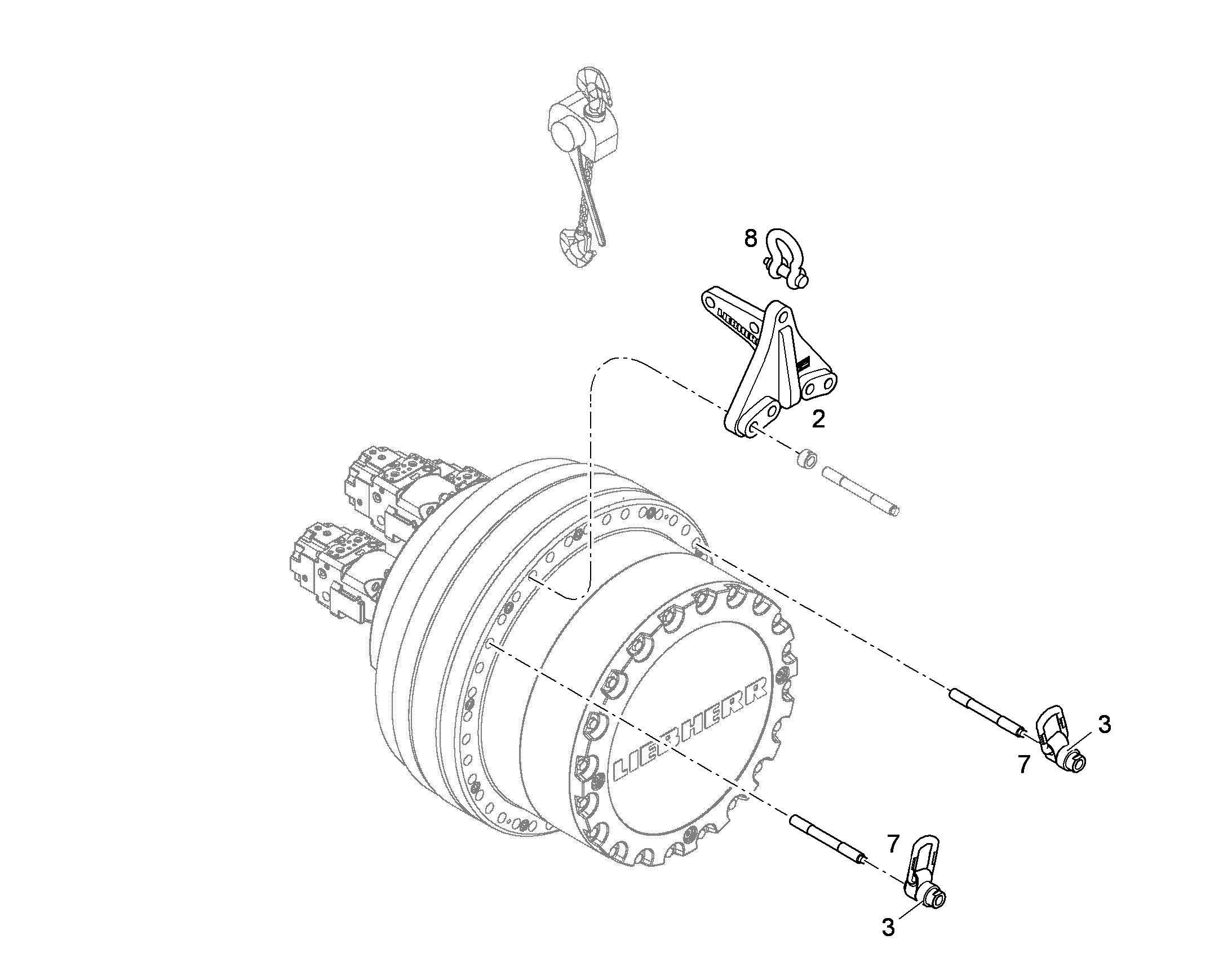 МЕТАЛЛОКОНСТРУКЦИЯ 10389781 LIEBHERR