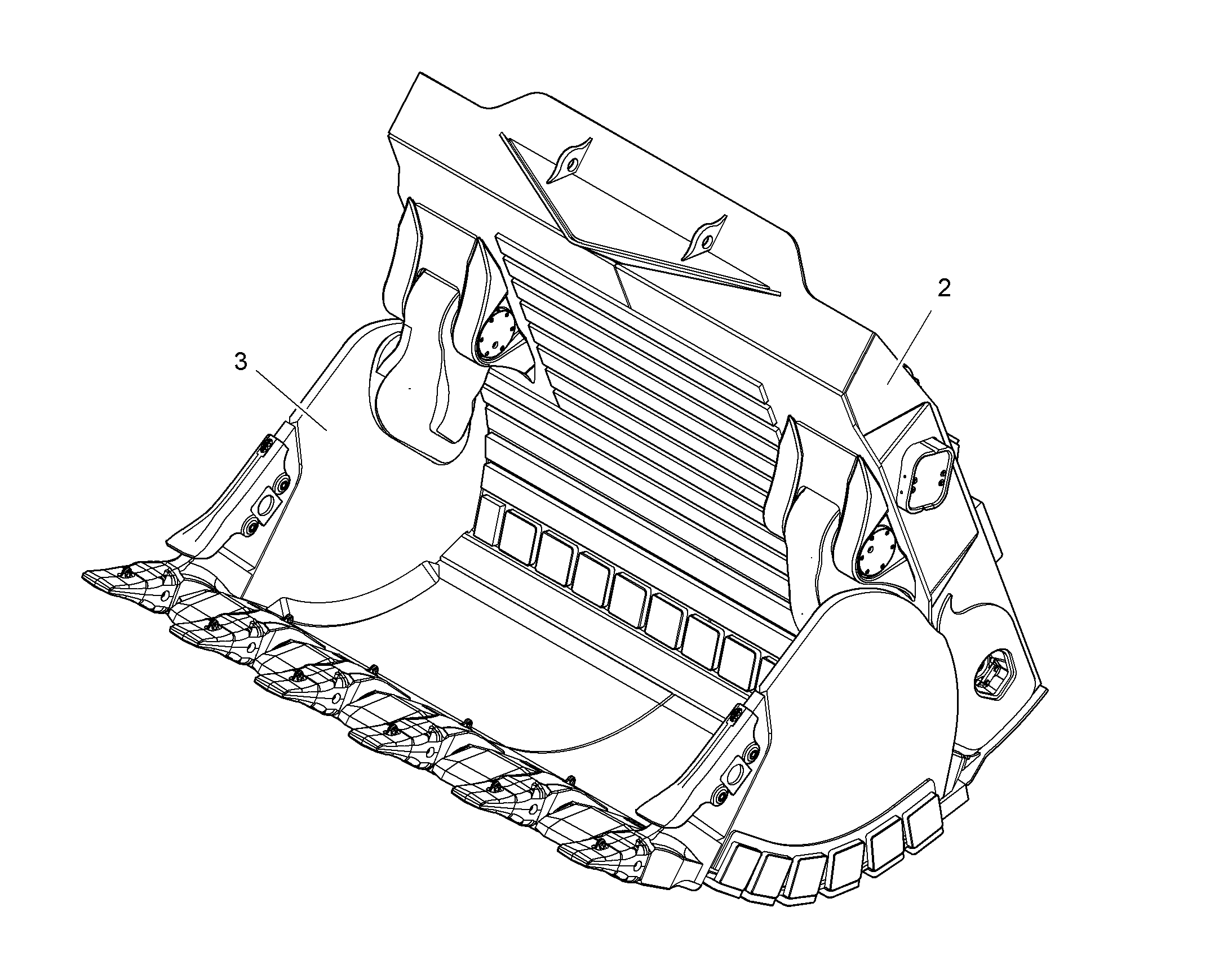 КОВШ, ЗАДНЯЯ СТОРОНА 10396650 LIEBHERR
