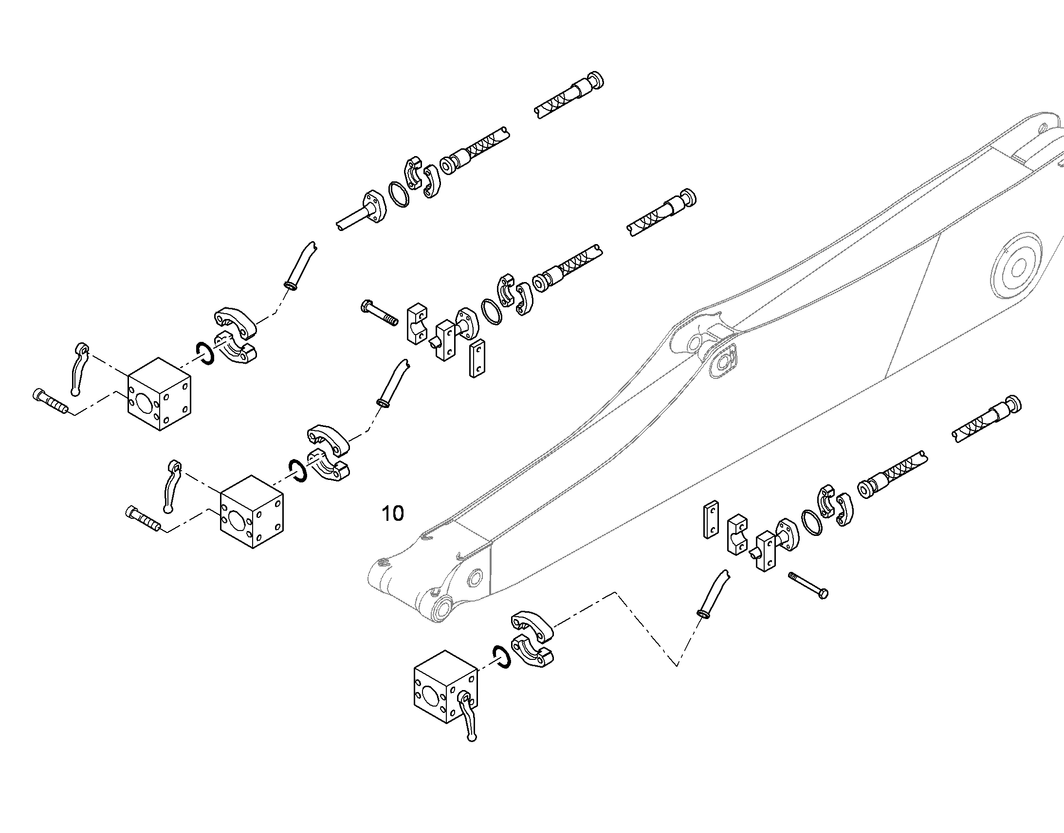 ПРОВОДКА МОНТАЖ AHS 10392626 LIEBHERR