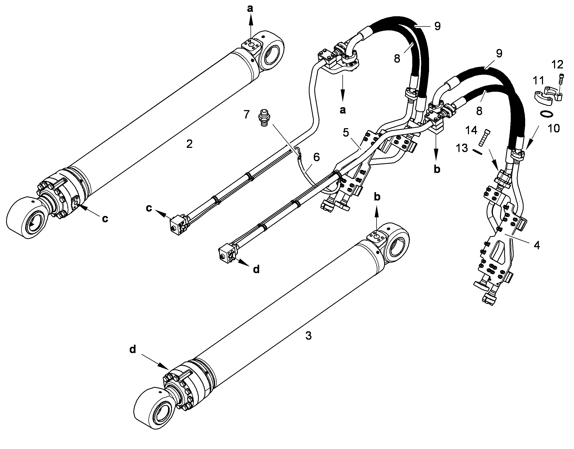 ГИДРОСХЕМА 10398478 LIEBHERR