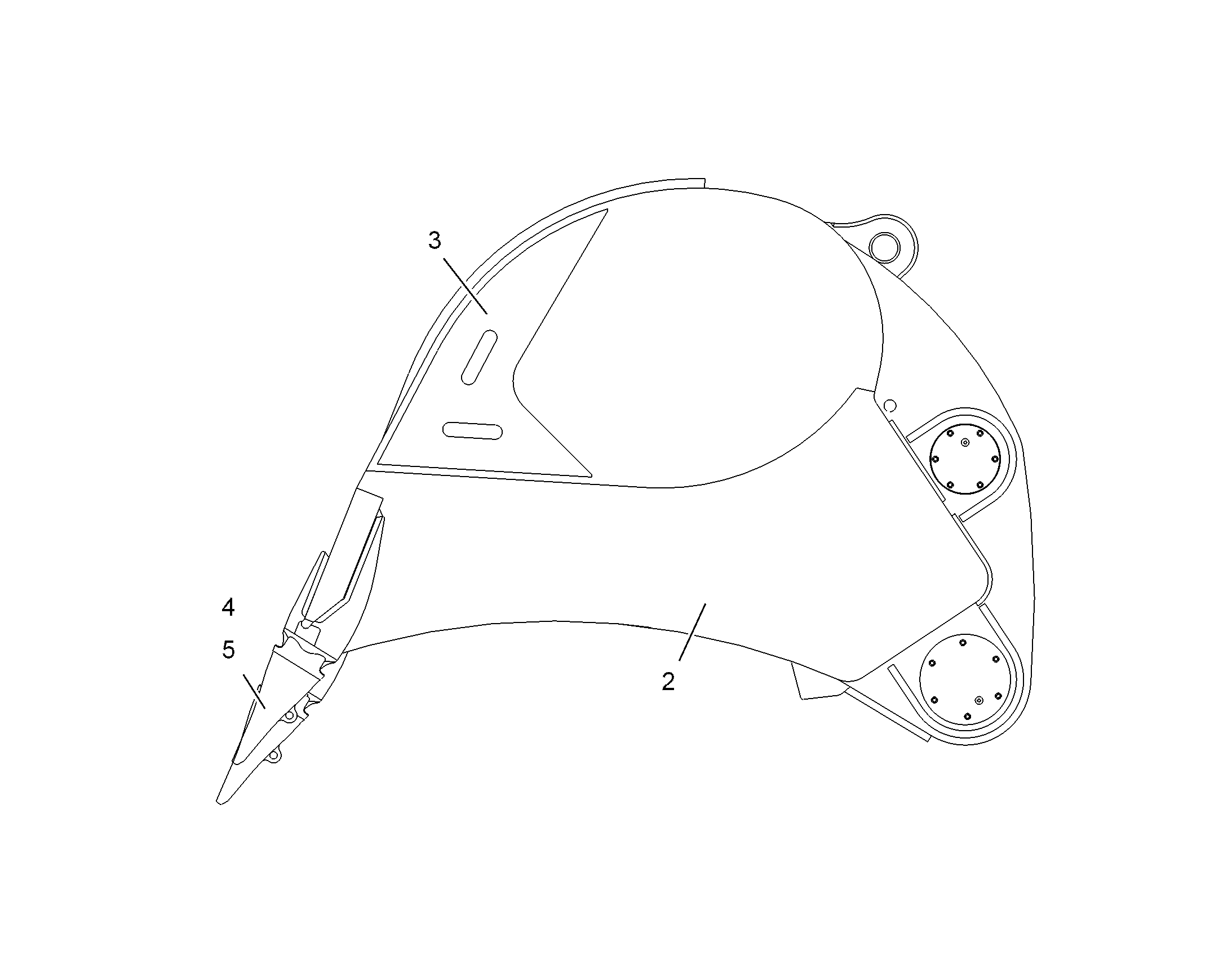 ЛОПАТА ОБРАТНАЯ HD 9696727 LIEBHERR