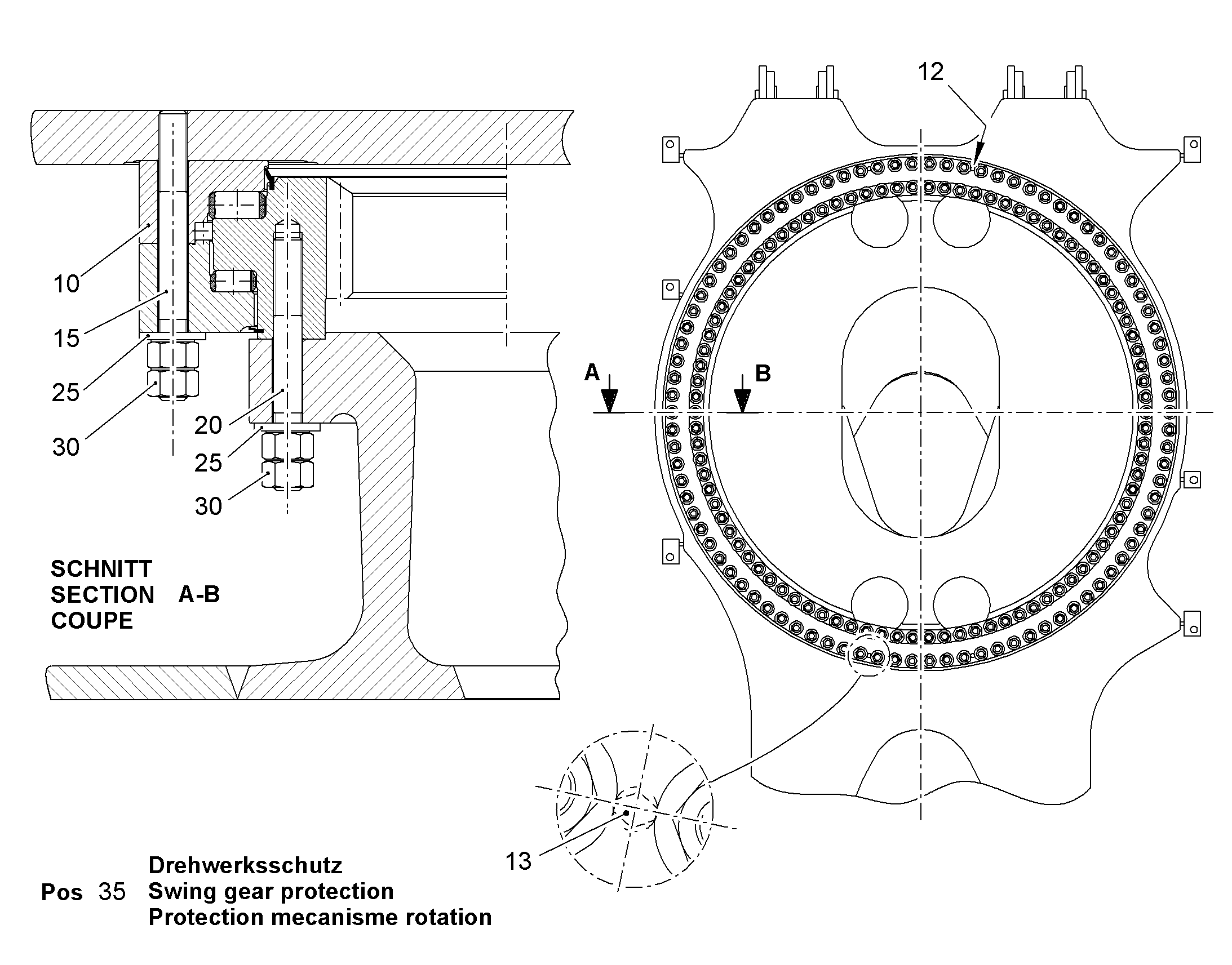 ШПИЛЬКА 30CrNiMo8 0 10383058 LIEBHERR