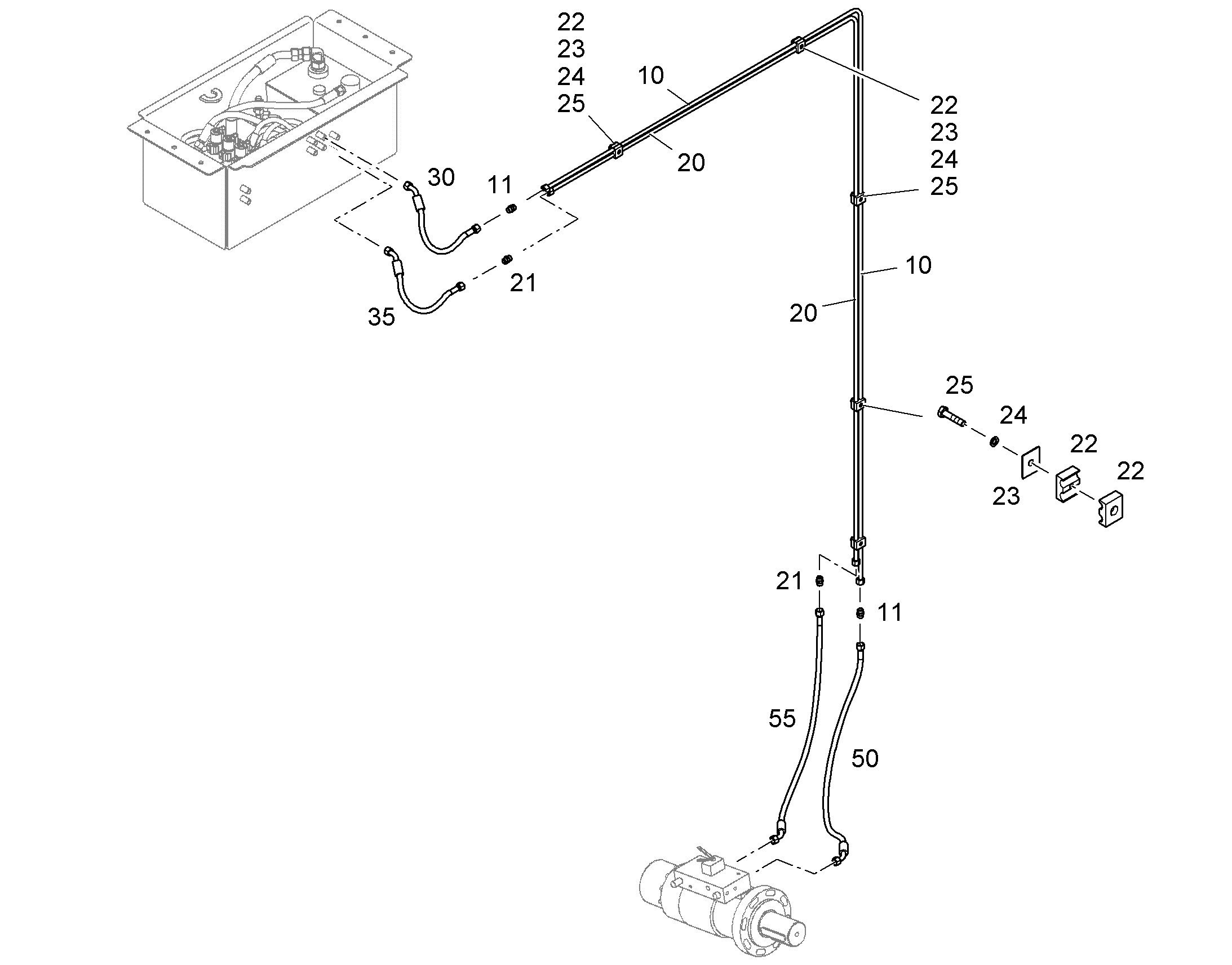 ШЛАНГ 10X950 10222622 LIEBHERR