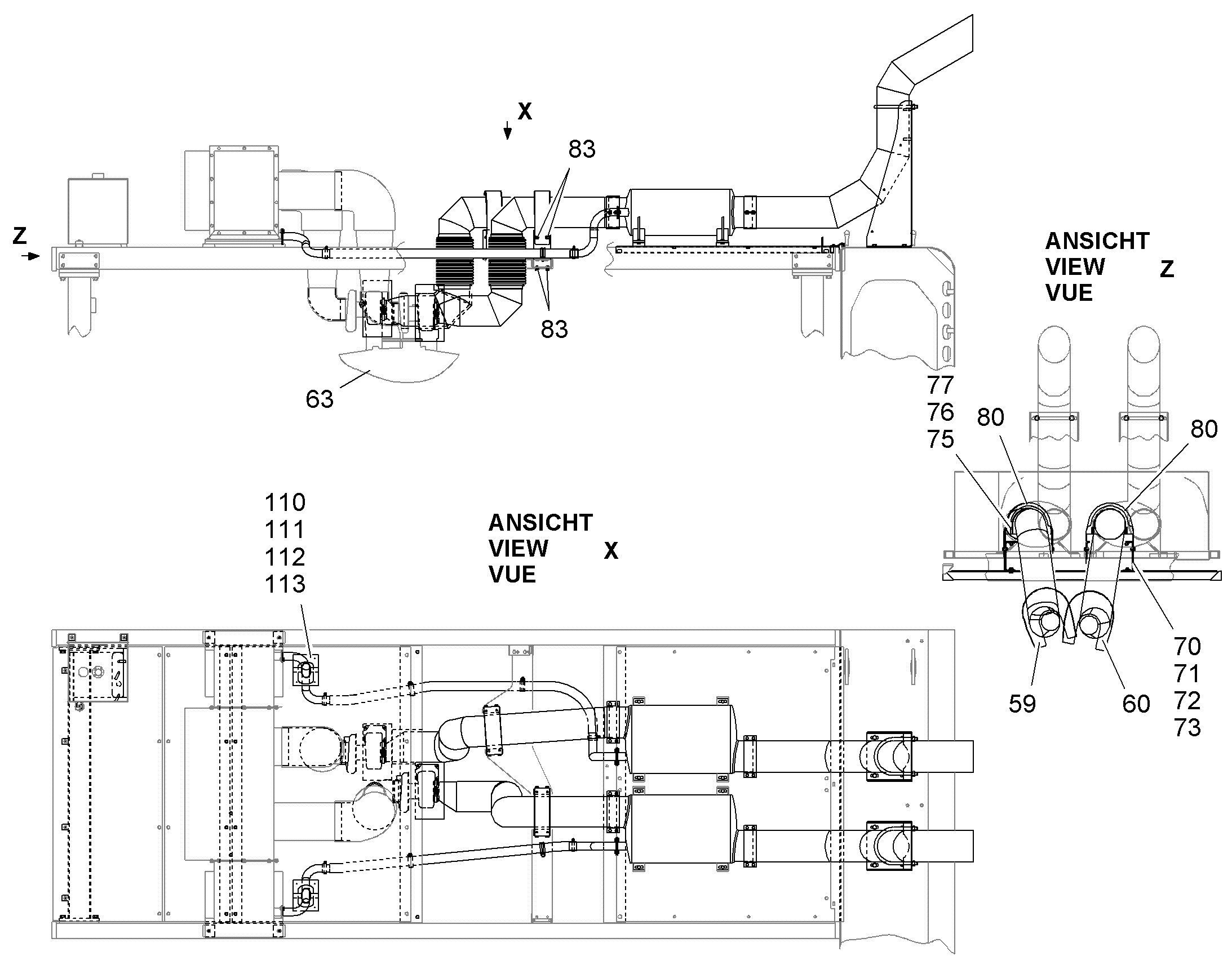 ЖАЛЮЗИ ЗВУКОИЗ. КУЗОВА В СБОРЕ 10423926 LIEBHERR