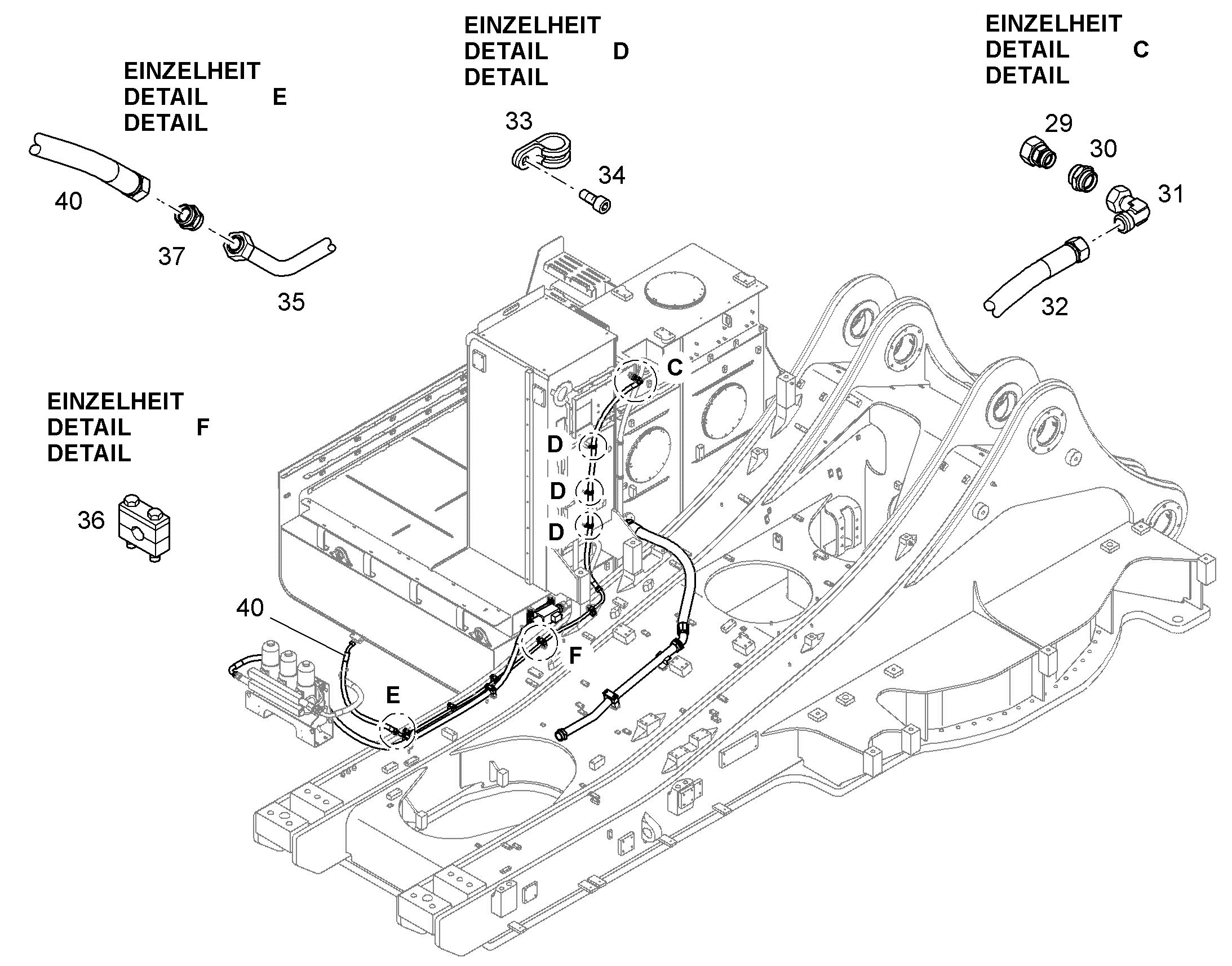 ТРУБА НАПОРНАЯ В СБОРЕ 10385958 LIEBHERR