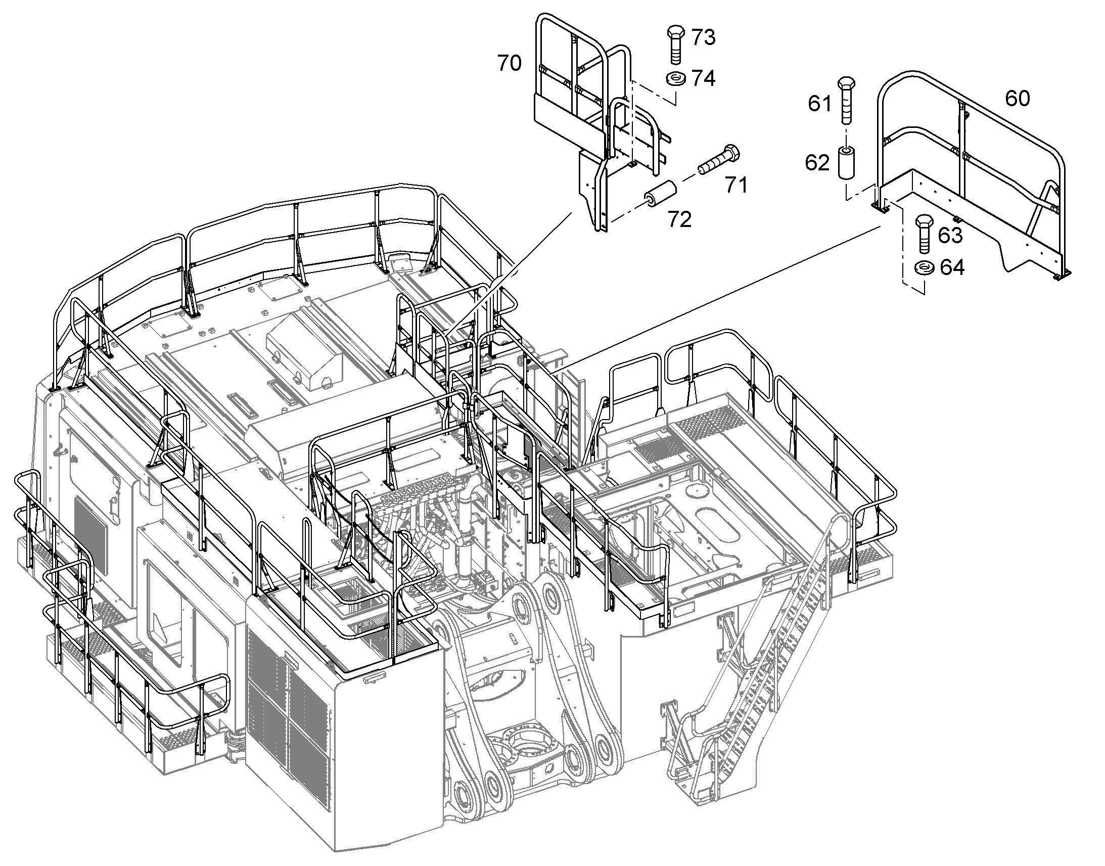 ПЕРИЛА 10382178 LIEBHERR