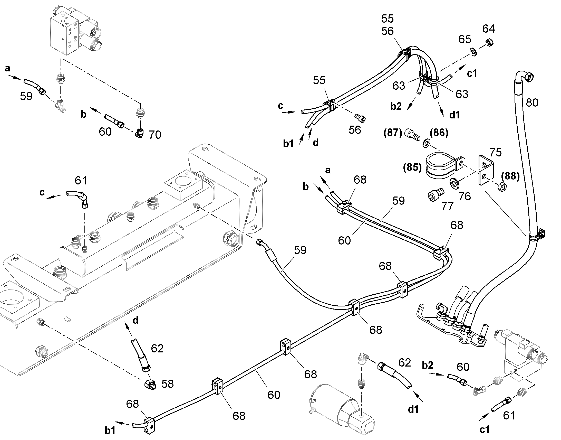 ШЛАНГ 25X1800 10020748 LIEBHERR