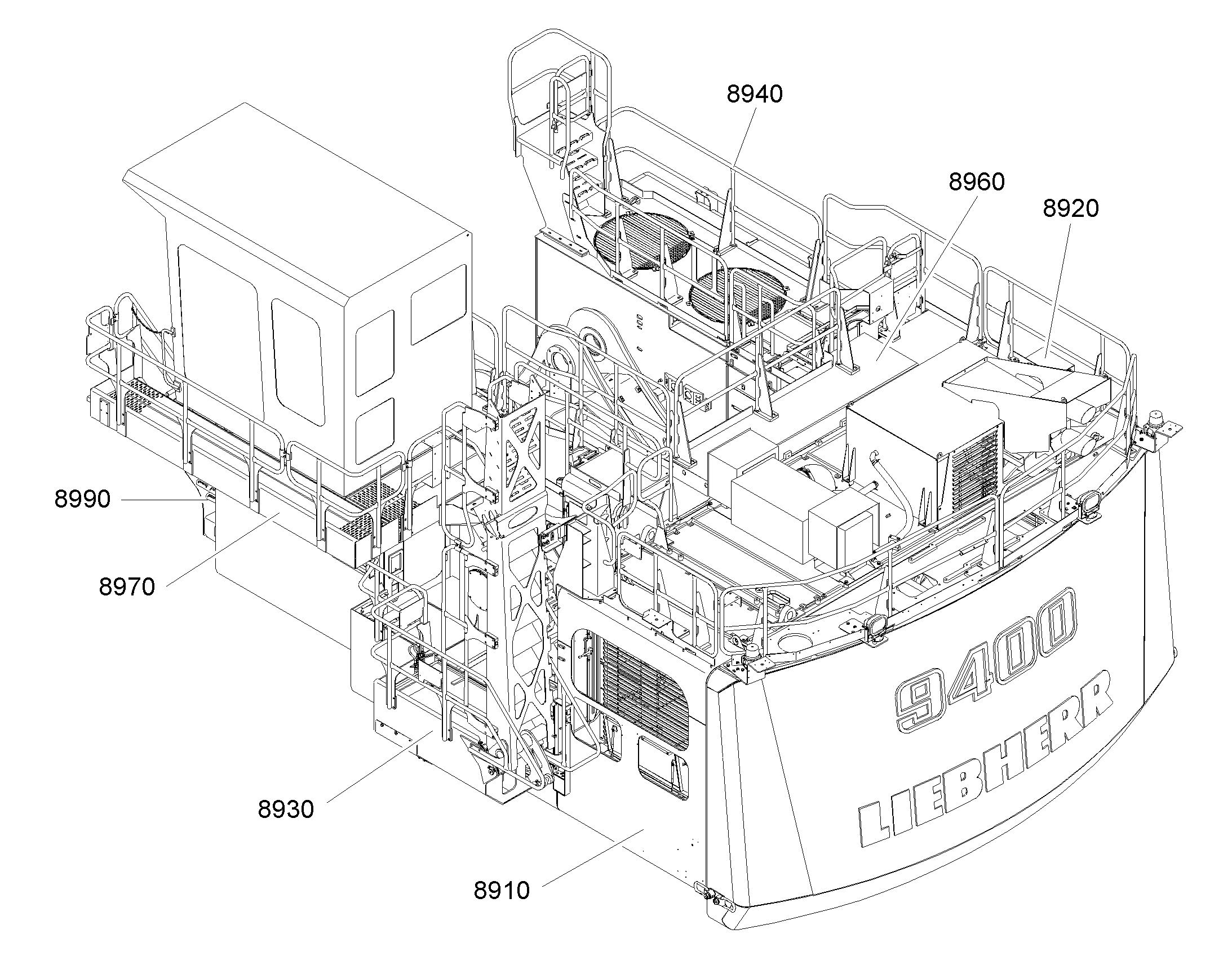 ГРОХОТ ПОДЪЕМА 10404626 LIEBHERR