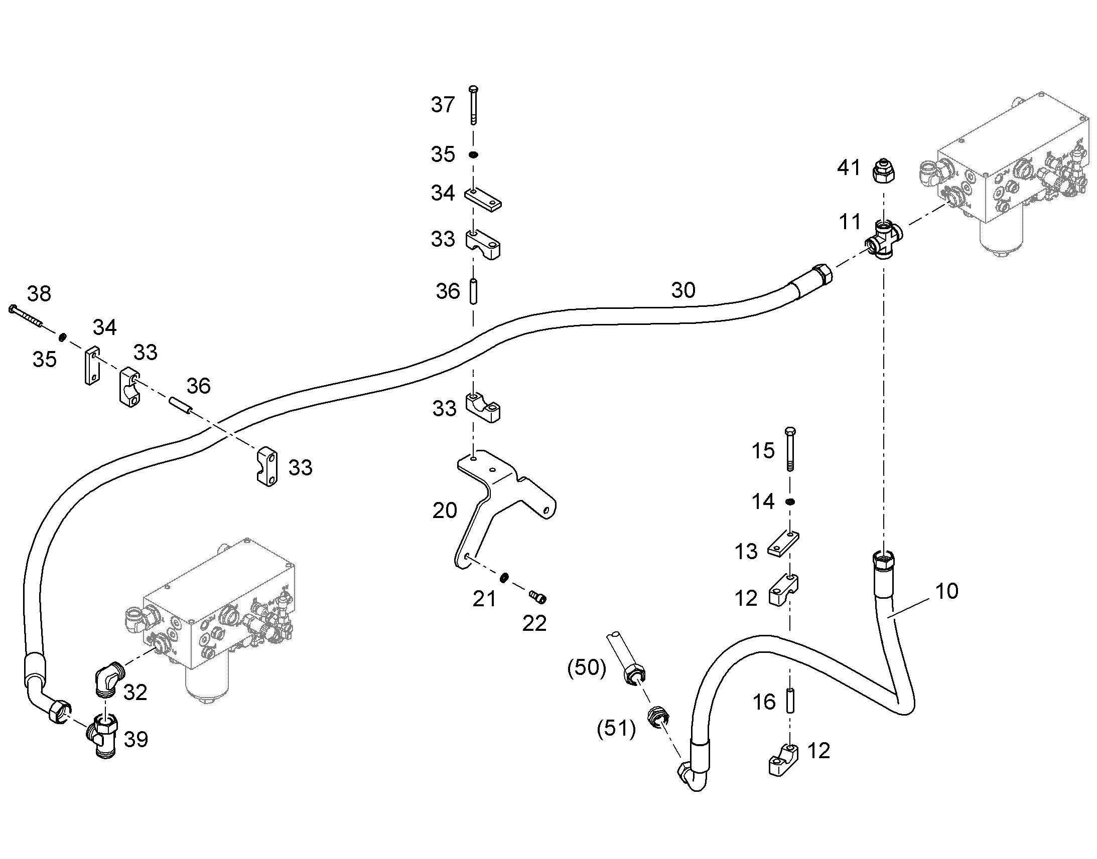ШЛАНГ 25X2700 7413054 LIEBHERR