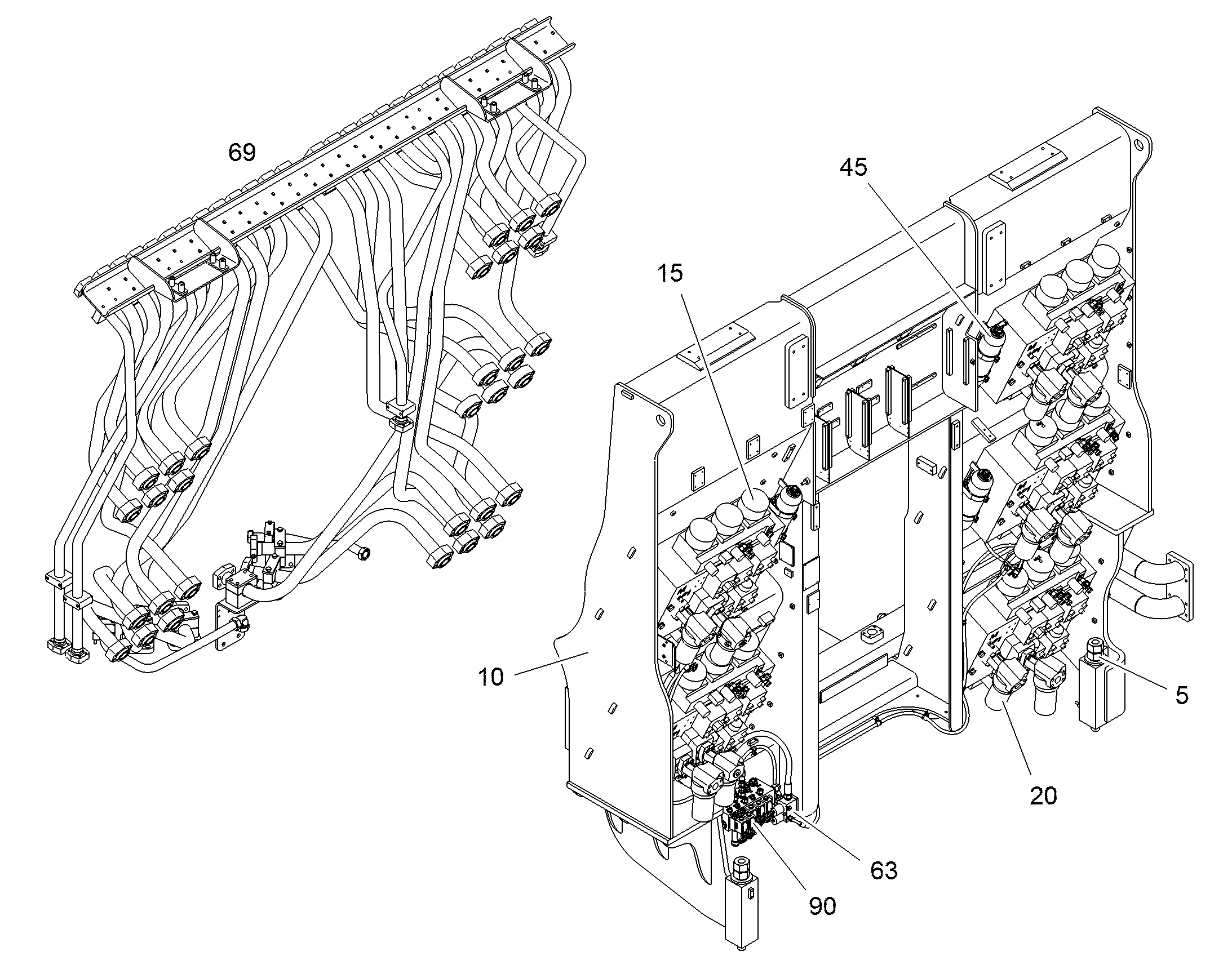 ЛИНИЯ НАПОРНАЯ 10075580 LIEBHERR