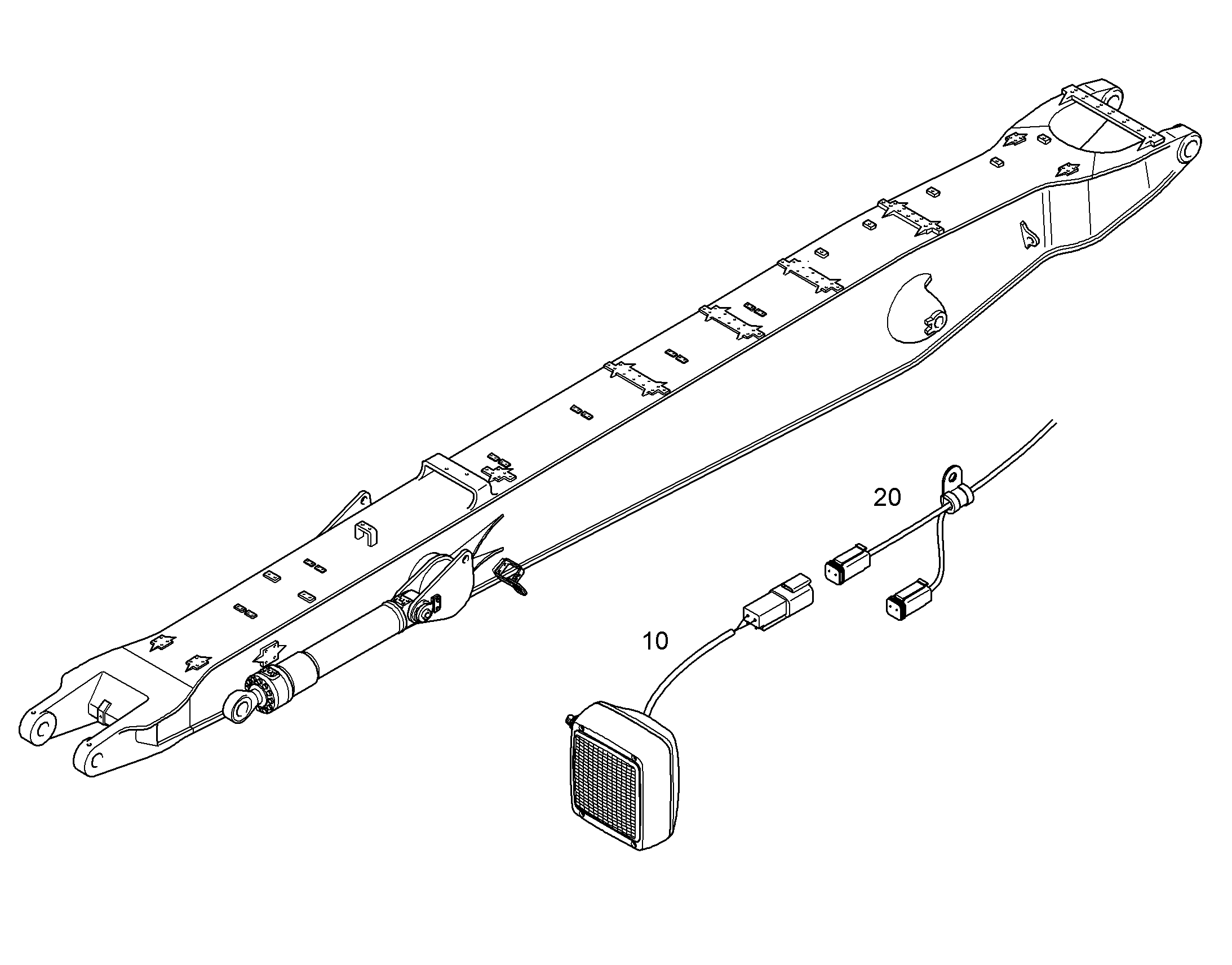 КОМПЛЕКТ ПРОВОДОВ НА МОНОБЛОКЕ 10383822 LIEBHERR
