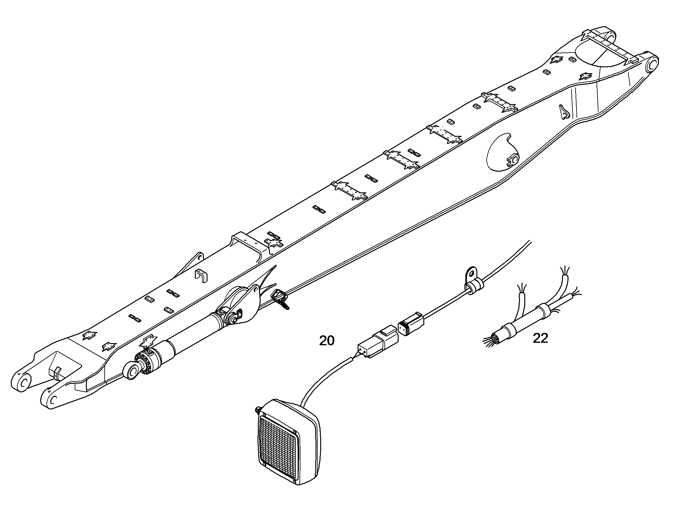 ПРОЖЕКТОР ДОПОЛНИТЕЛЬНЫЙ 10386558 LIEBHERR