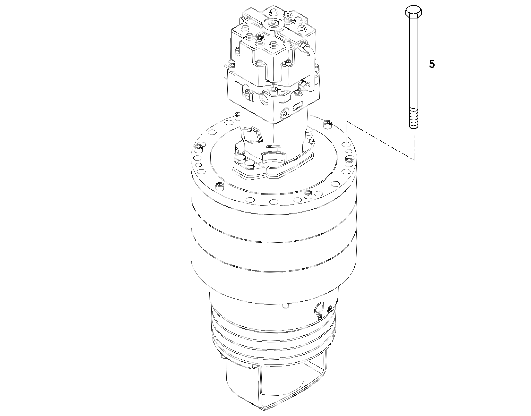 БОЛТ С ШЕСТИГРАННОЙ ГОЛОВКОЙ ISO 4014 M30X500 10.9 VERGUETU 11820987 LIEBHERR