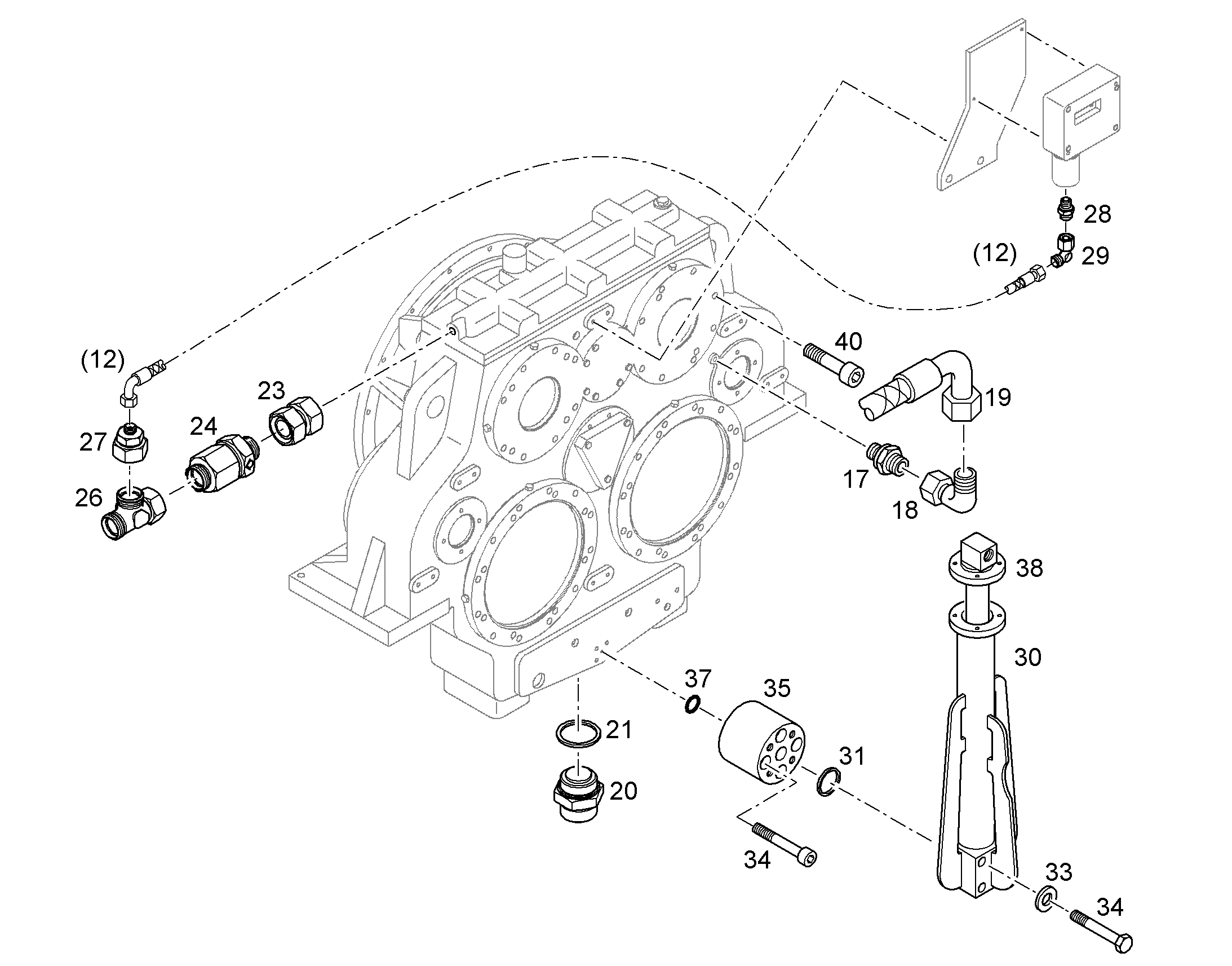 РАСПОРКА 10389184 LIEBHERR