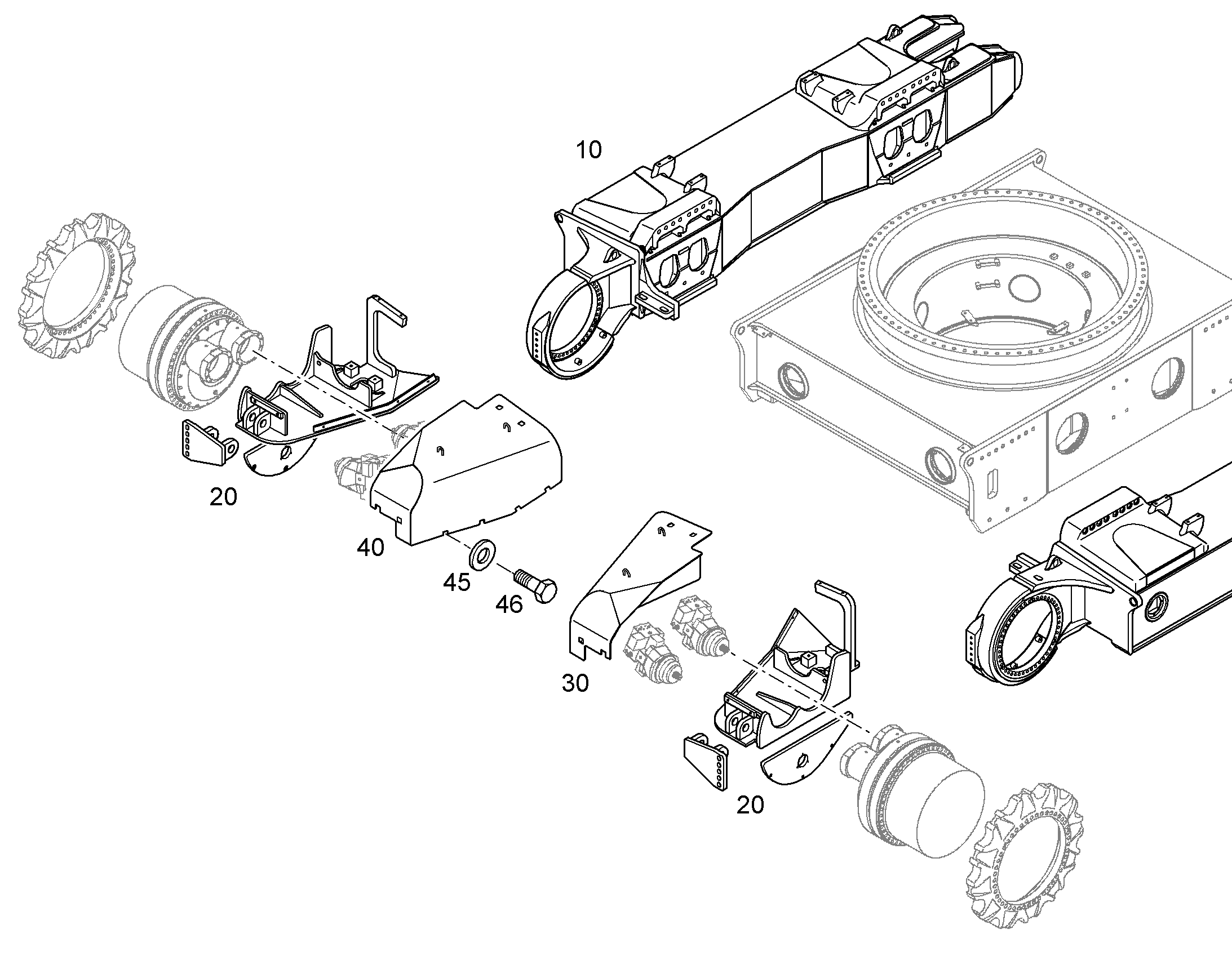 ДОРАБОТКА ЛОНЖЕРОН 10389704 LIEBHERR