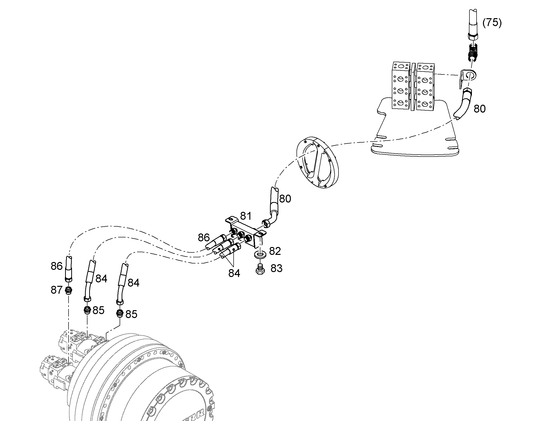 ШЛАНГ 25X1800 10015357 LIEBHERR