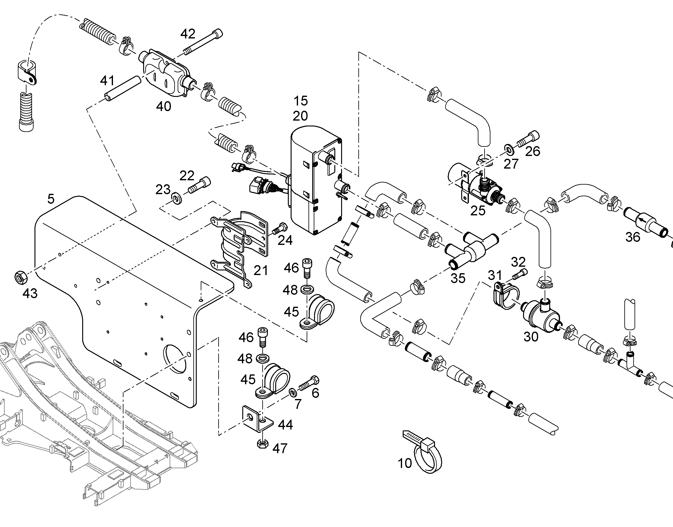 КОНСОЛЬ 11076787 LIEBHERR
