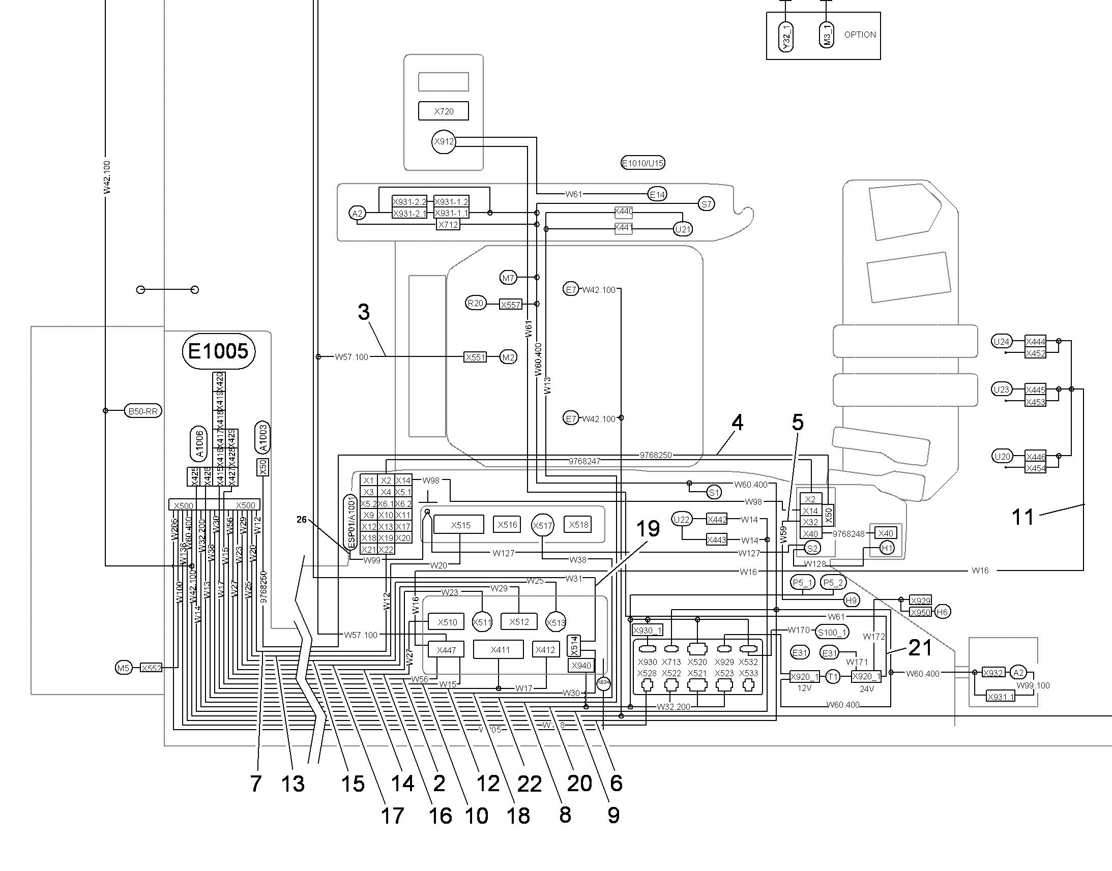 КОМПЛЕКТ КАБЕЛЕЙ 10801329 LIEBHERR