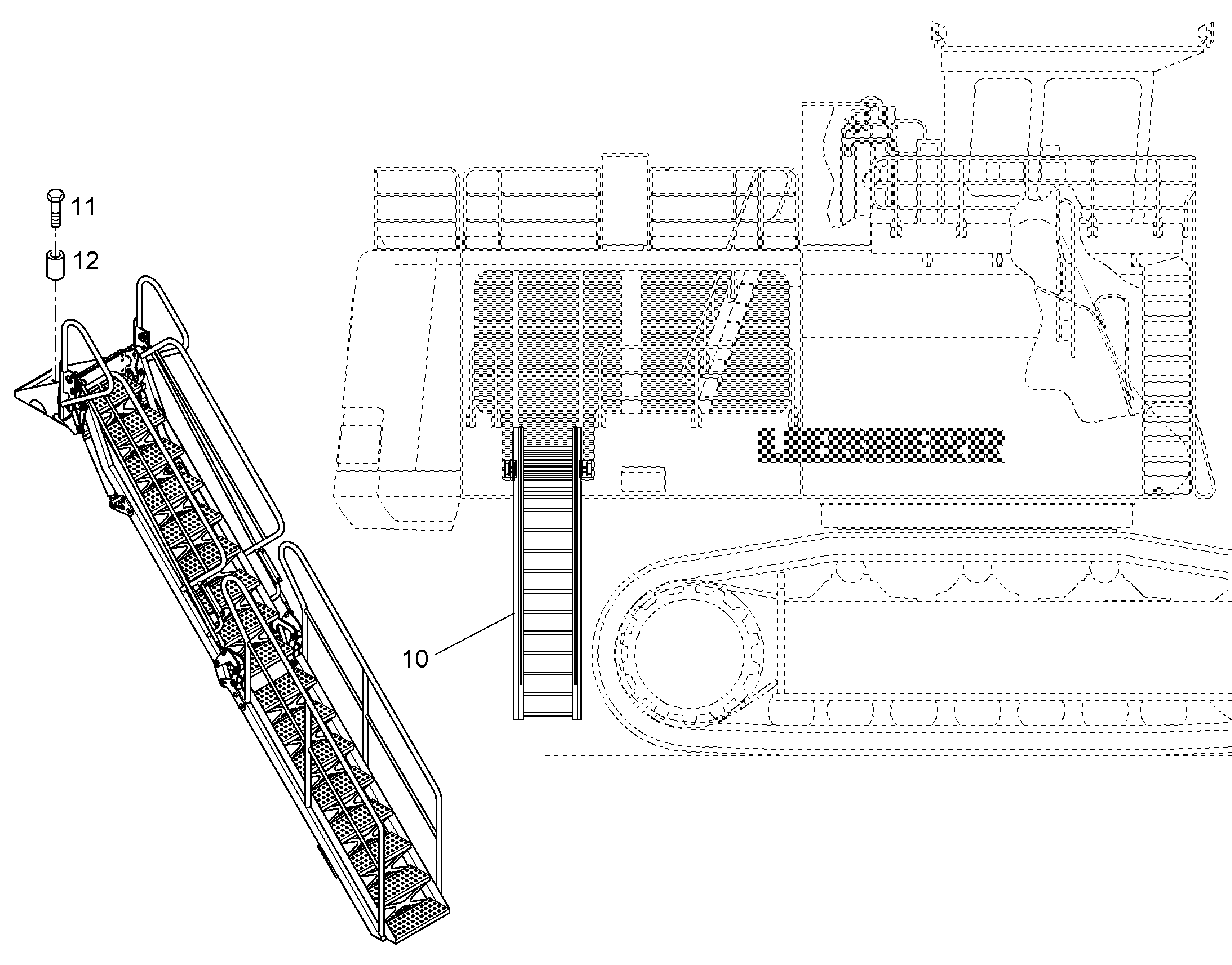 ГРОХОТ ПОДЪЕМА 10802969 LIEBHERR
