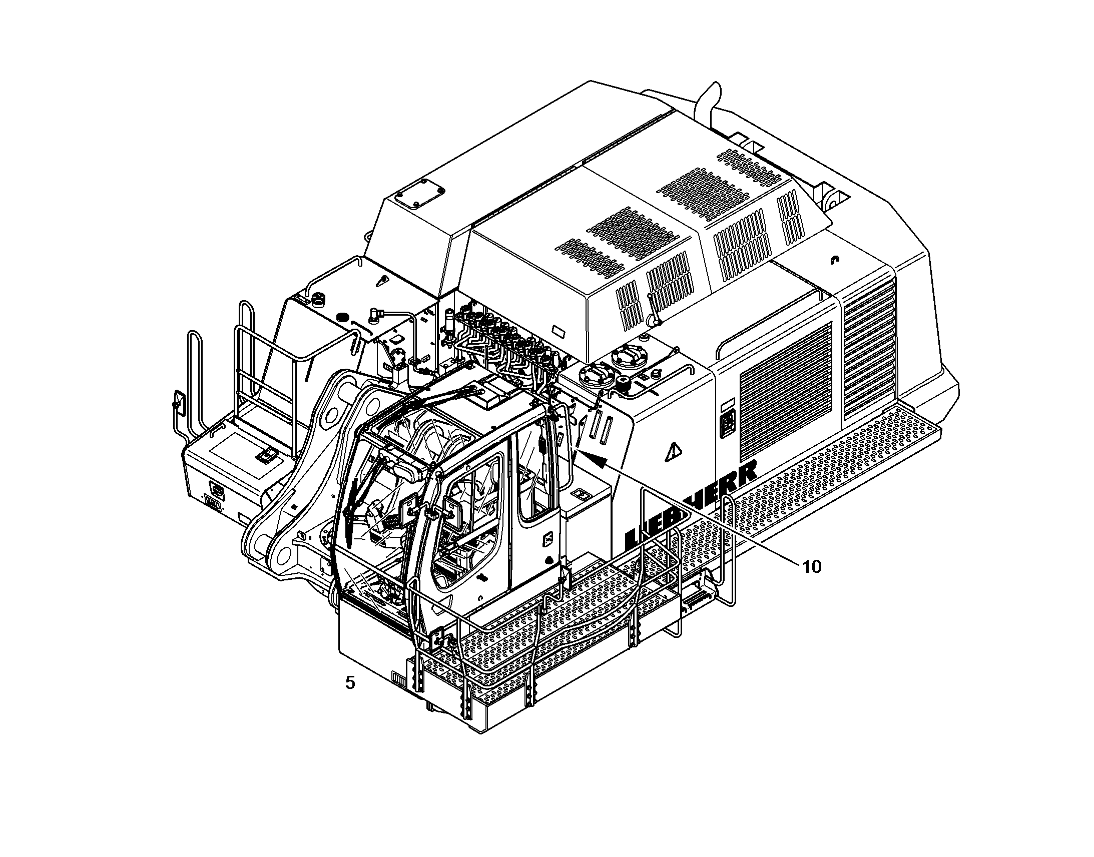 ПЕРЕОБОРУД. ПОВОР. ПЛАТФОРМЫ 10384281 LIEBHERR