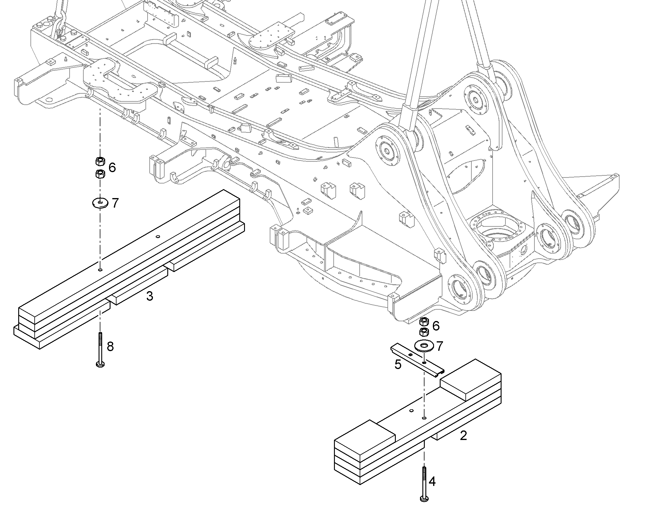 ШТАНГА УДЕРЖИВАЮЩАЯ M30 X 450 11075617 LIEBHERR