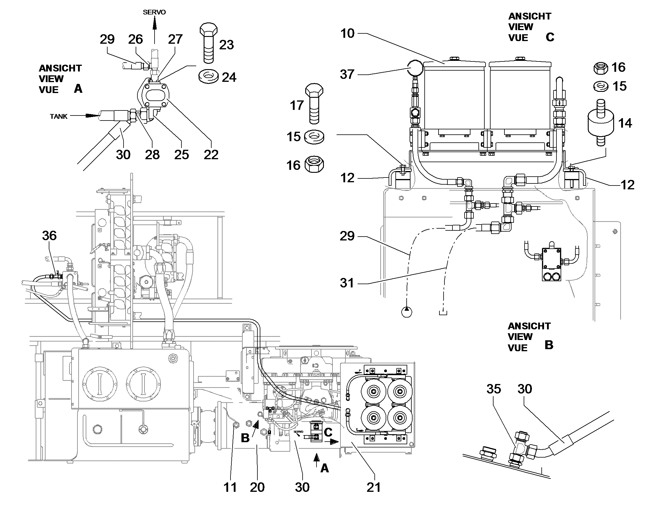 ДОРАБОТКА ВСАСЫВАЮЩАЯ ТРУБА 10400148 LIEBHERR