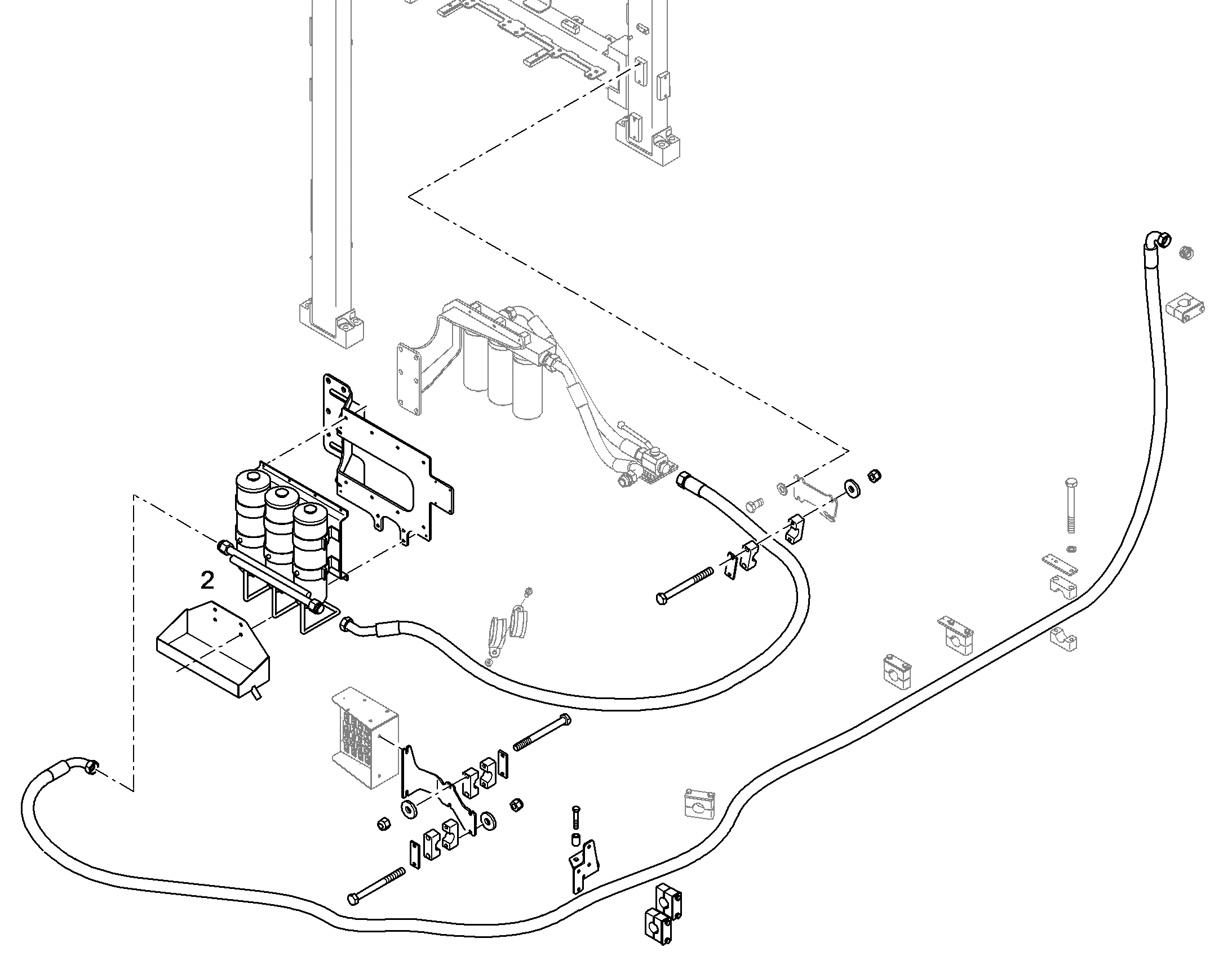 ВЛАГООТДЕЛИТЕЛЬ, УСТАНОВКА 10394994 LIEBHERR