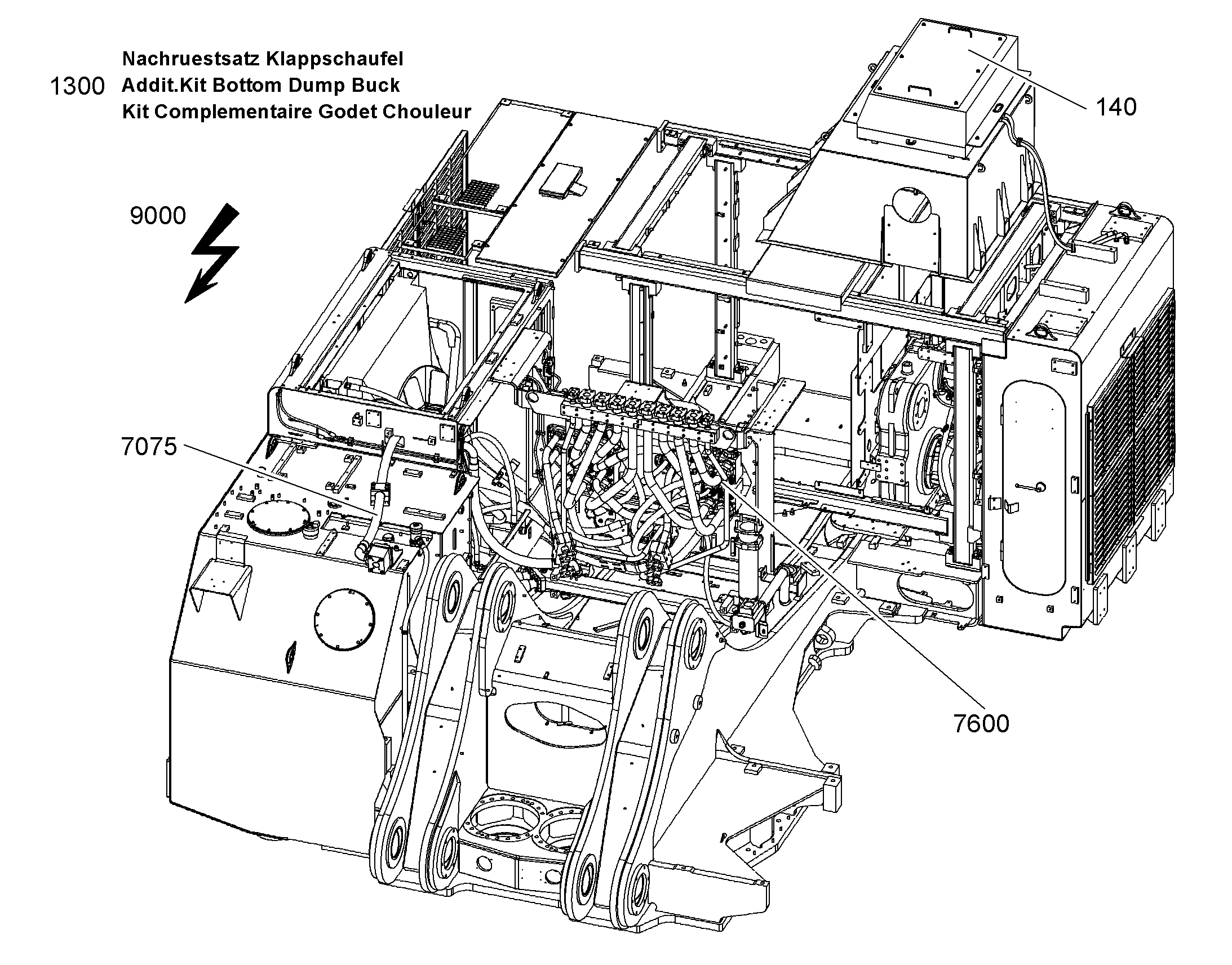 РЕКОНСТР.- КОНСОЛЬ Г-РАСПР. 10405611 LIEBHERR