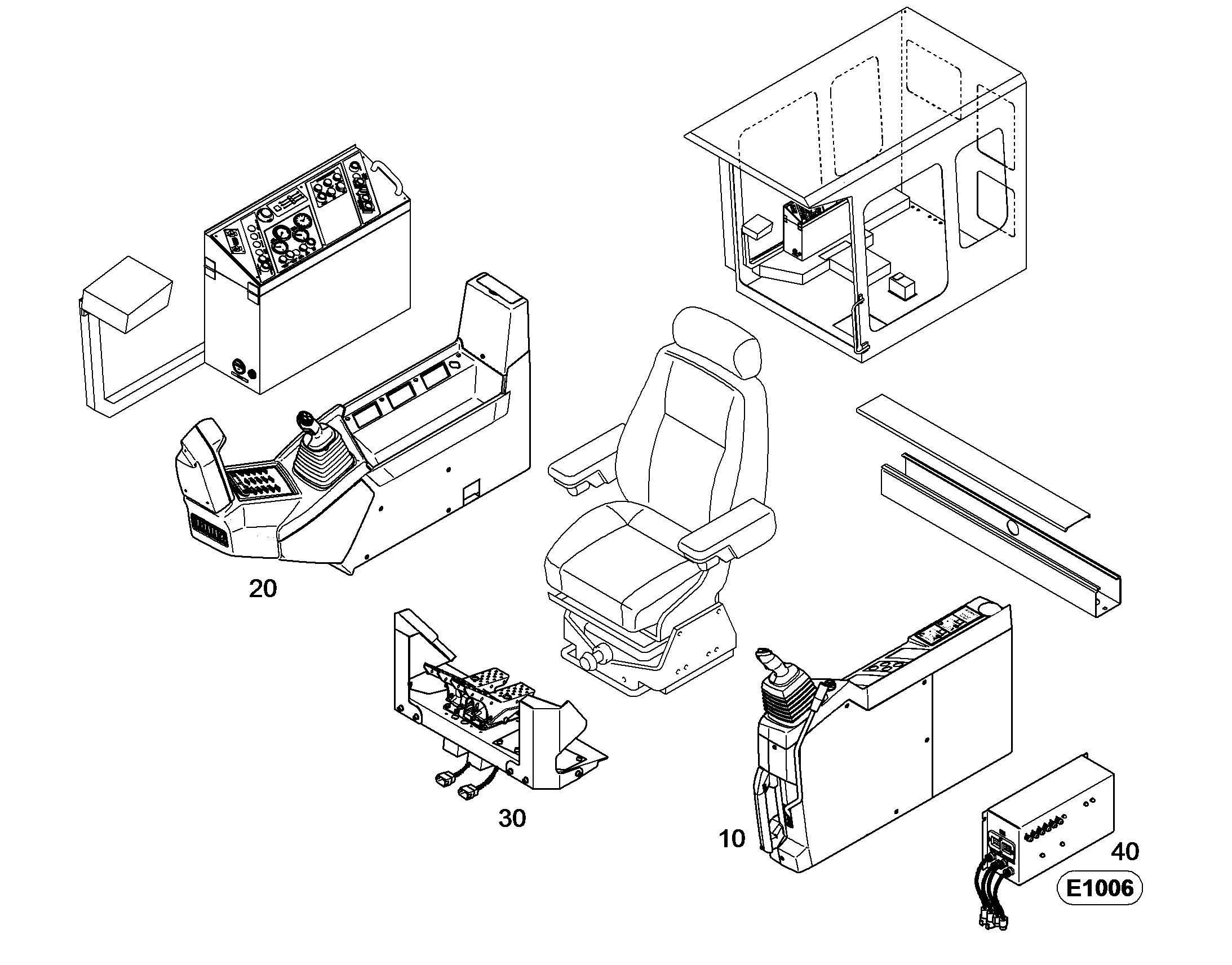 ПОДЛОКОТНИК ПРАВЫЙ 11069955 LIEBHERR