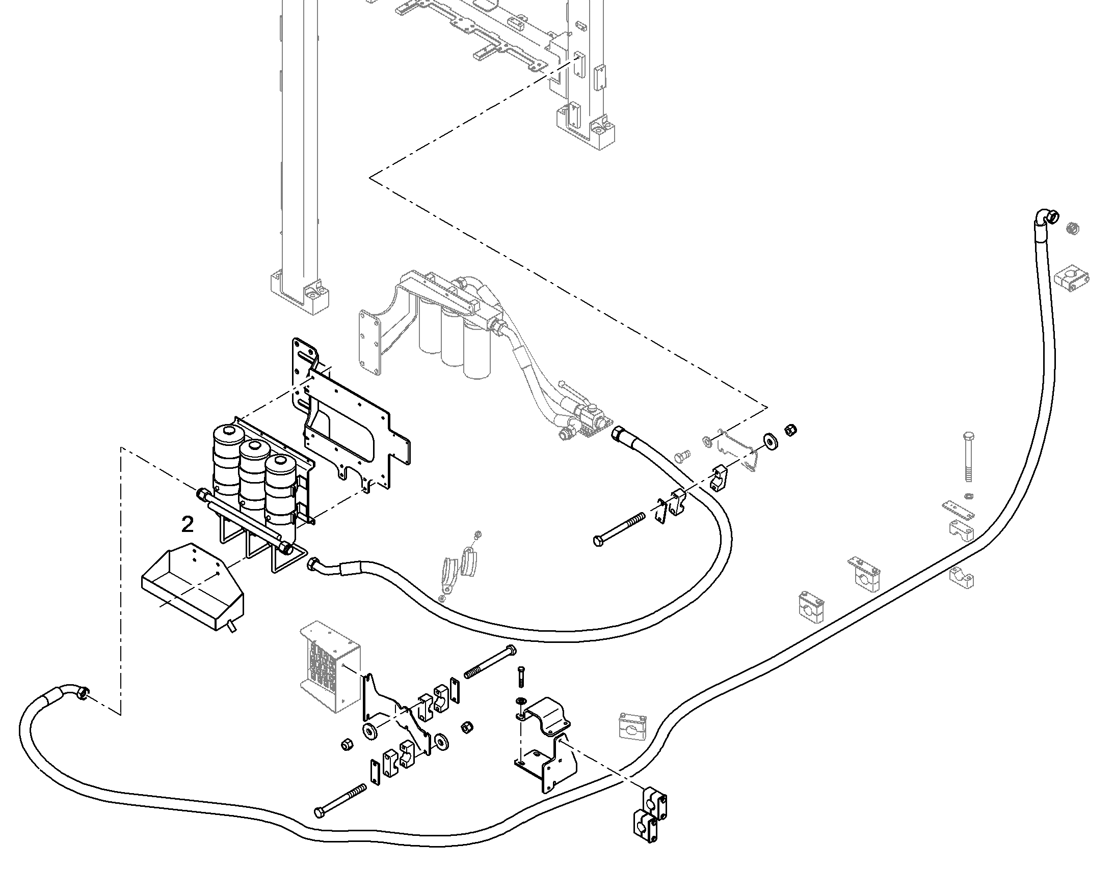ВЛАГООТДЕЛИТЕЛЬ, УСТАНОВКА 10385053 LIEBHERR