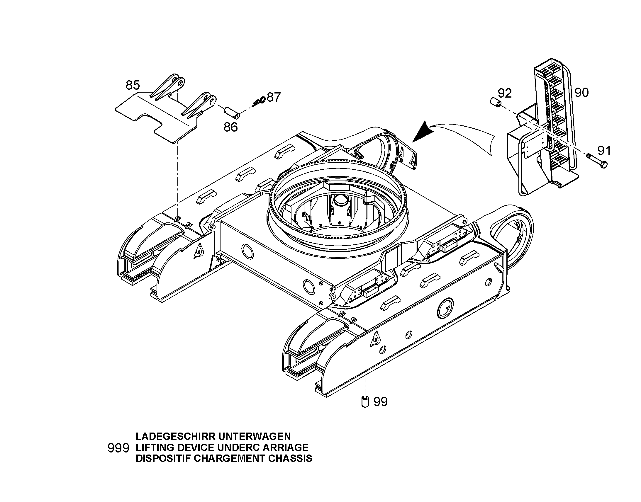 СКОБА ПРЕДОХРАНИТЕЛЬНАЯ 10X410 4299002 LIEBHERR