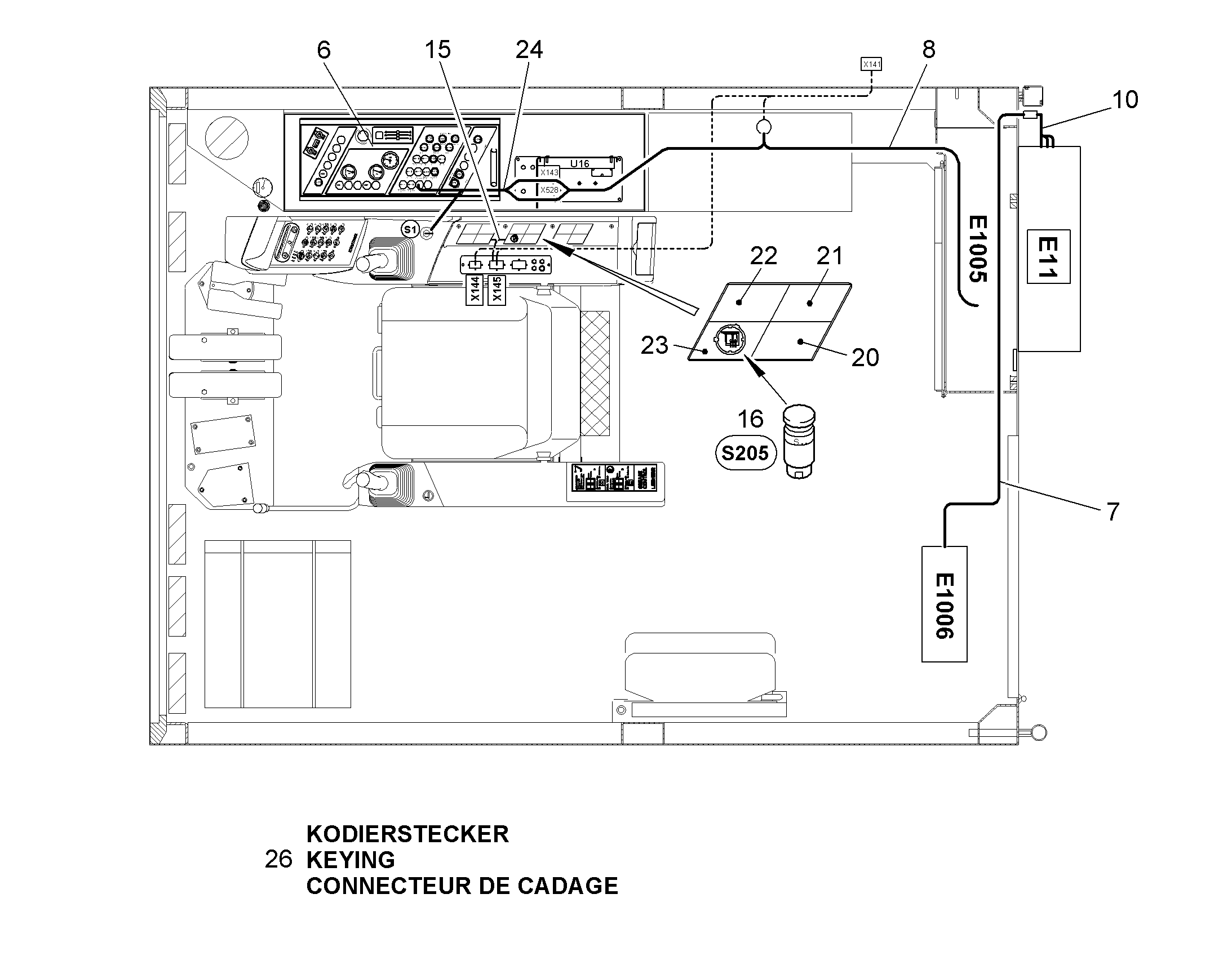 ЭЛЕКТРОКОНСОЛЬ ДОП., УСТ. PULT 10383699 LIEBHERR
