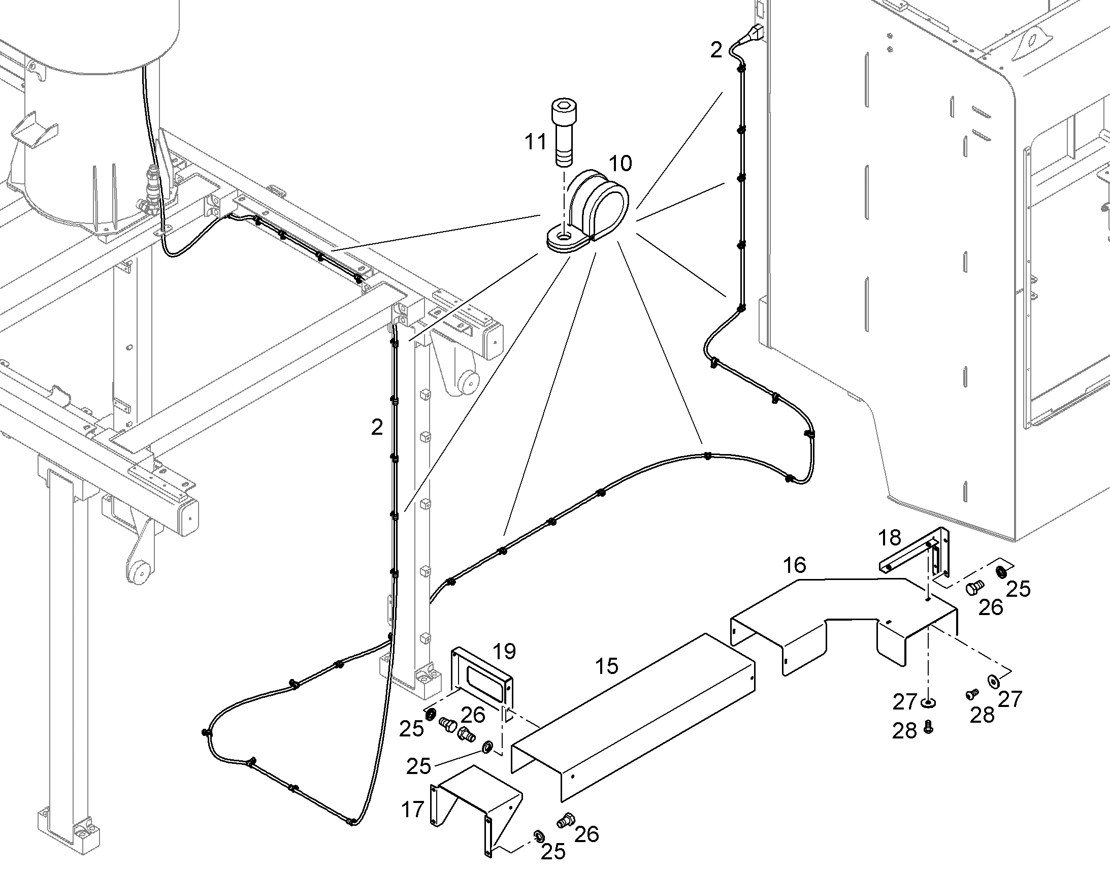 КОМПЛЕКТ КАБЕЛЕЙ 10397391 LIEBHERR