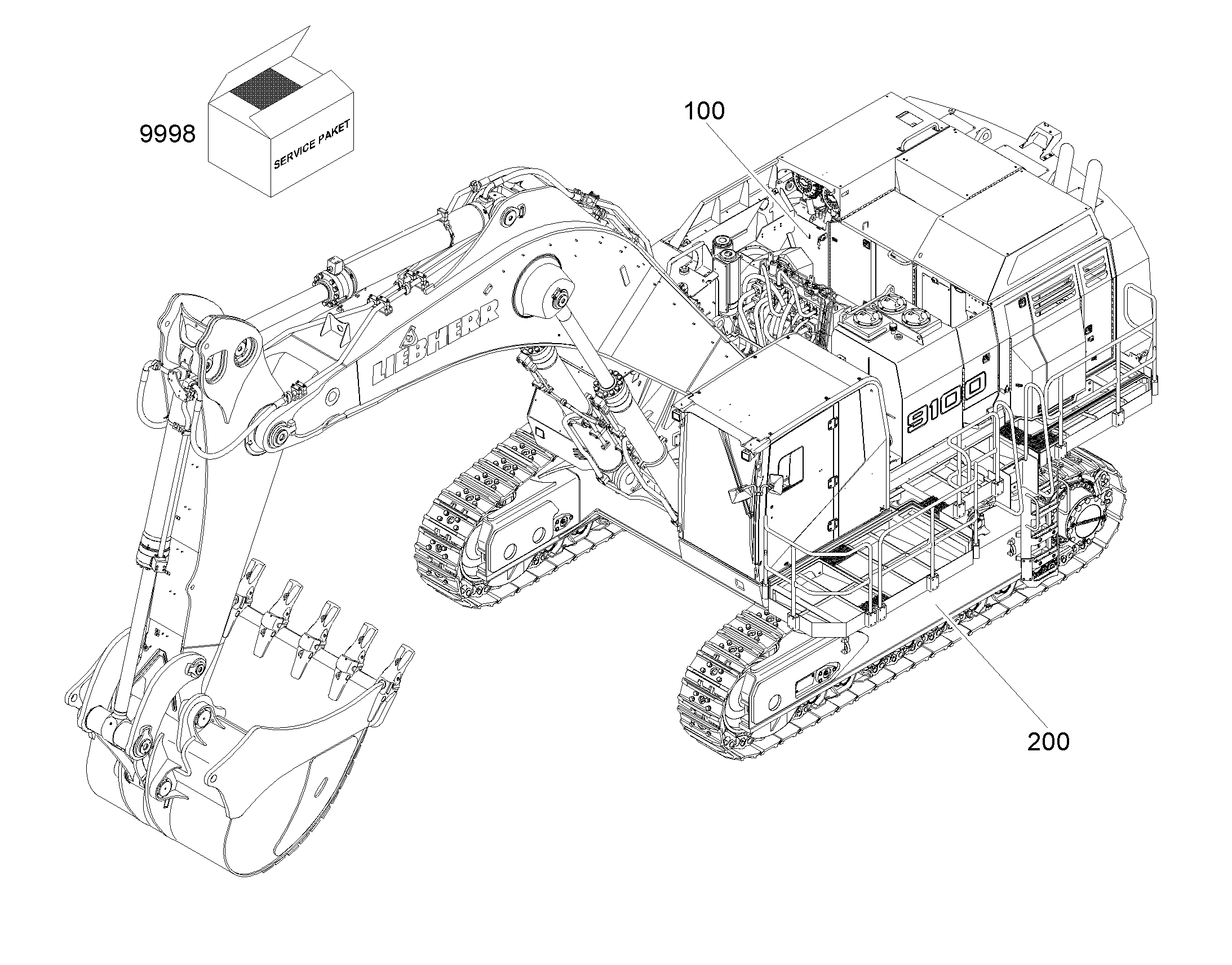 ШАССИ, КОМПЛЕКТ 13346389 LIEBHERR